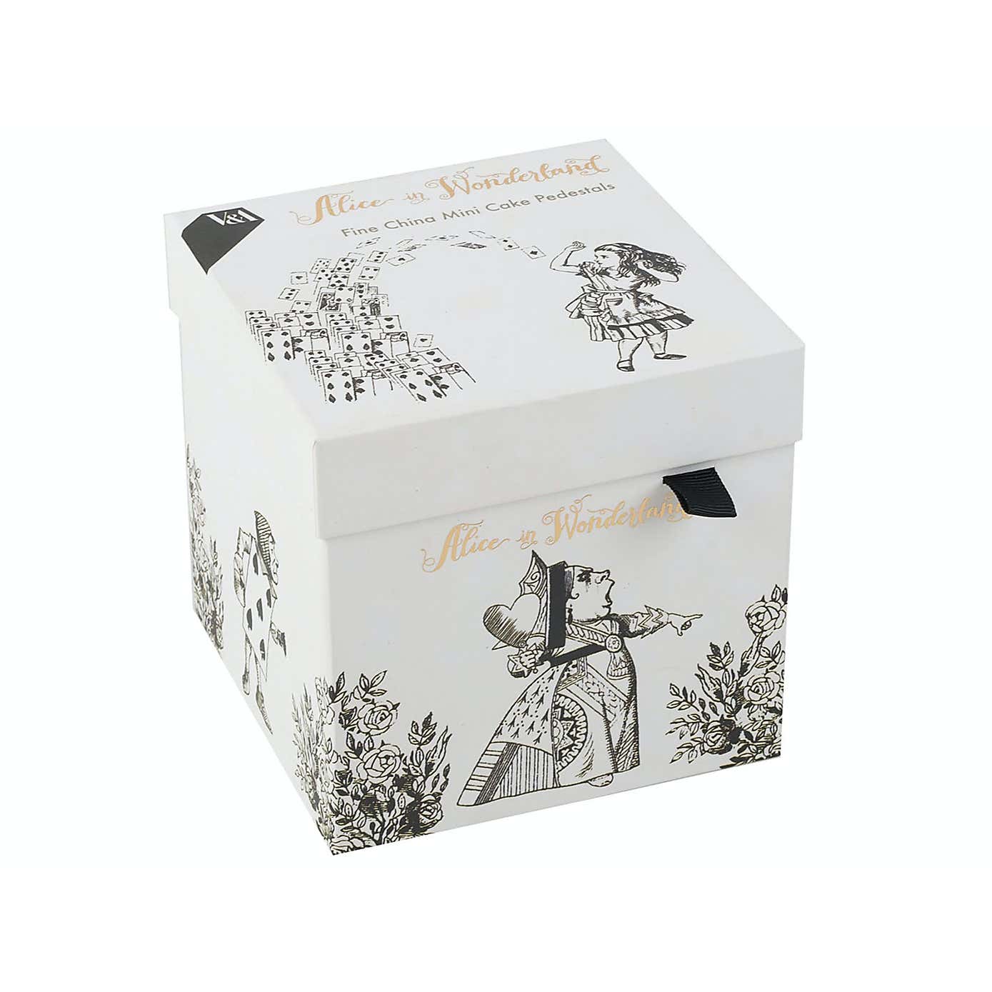 Alice in Wonderland Set of 2 Mini Cake Pedestals