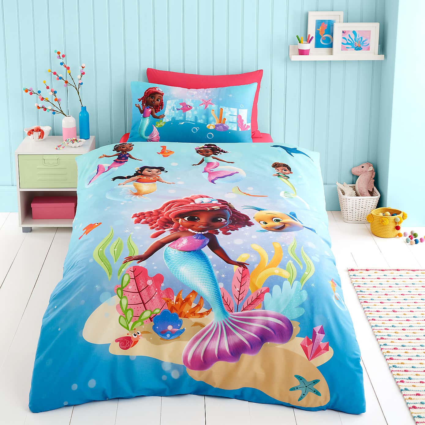 Preschool Ariel Duvet Cover and Pillowcase Set