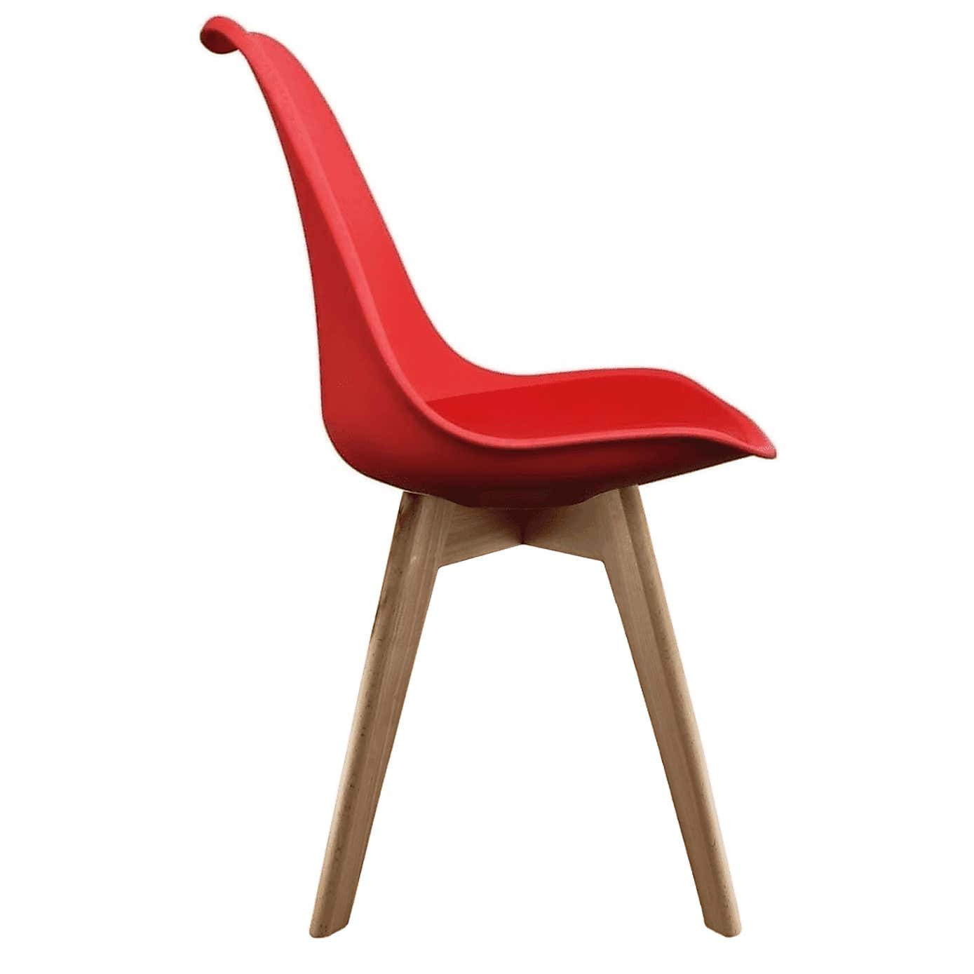 Fusion Living Soho Plastic Dining Chair with Squared Legs