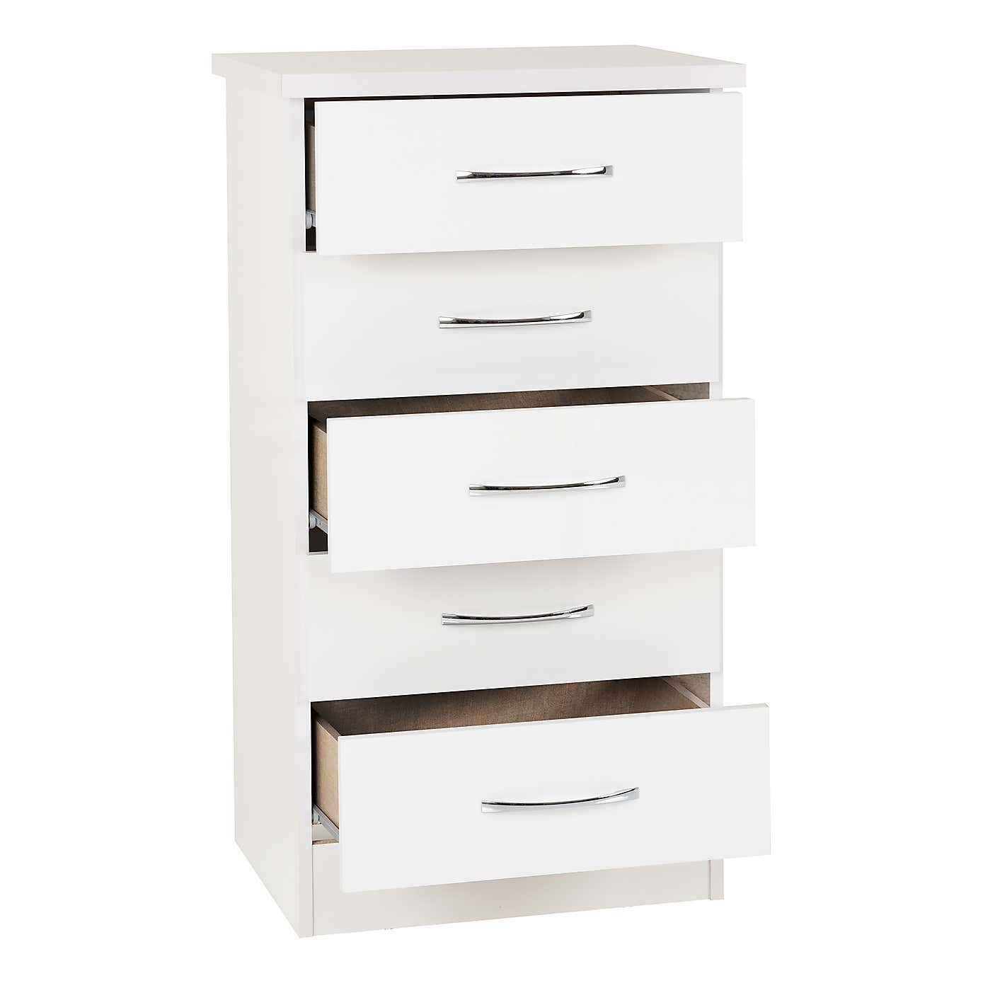 Nevada Slim 5 Drawer Chest