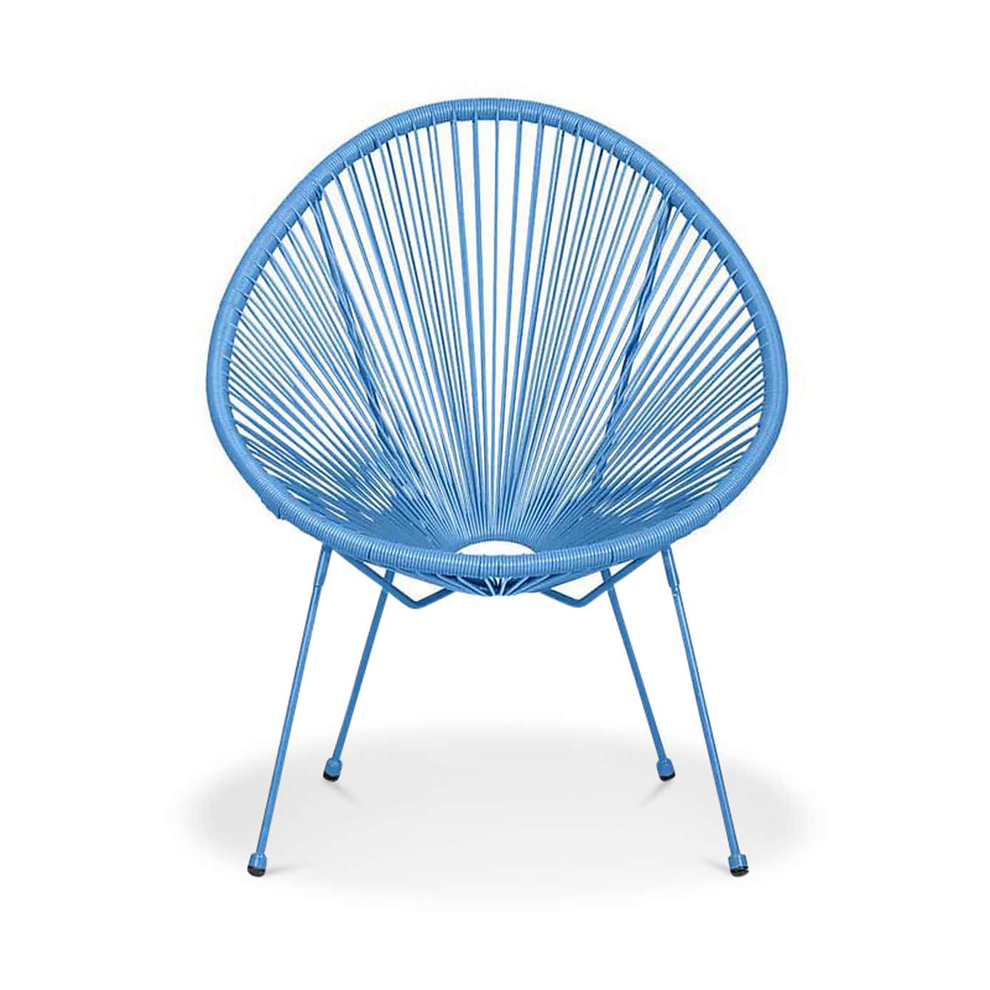 Monaco Blue Egg Chair Set