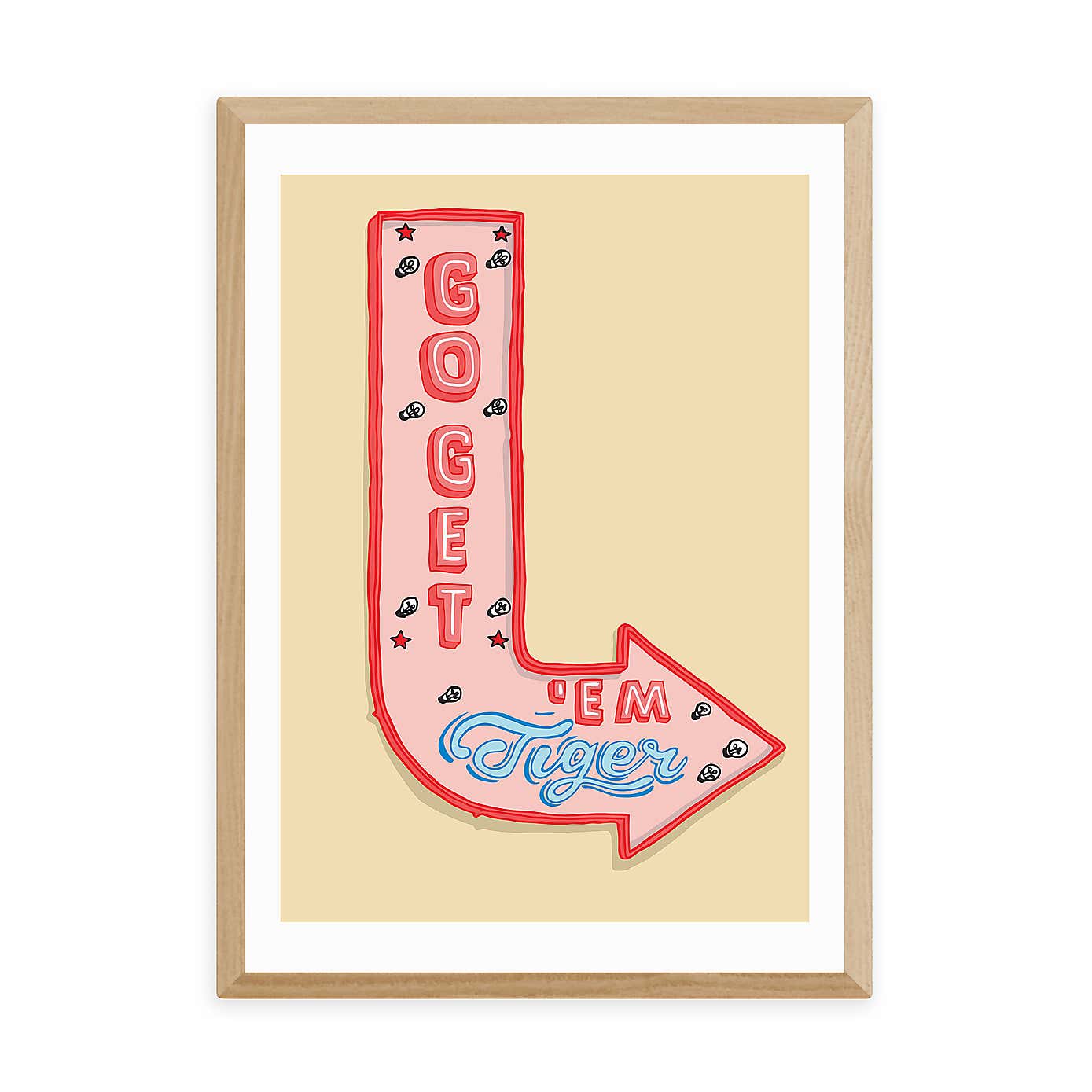 East End Prints Go Get'em Tiger Print