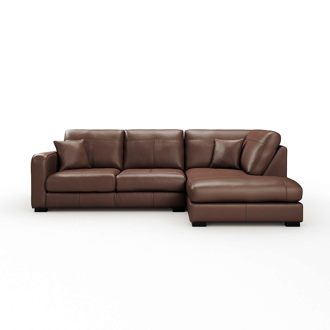 Carson Classic Leather Large Corner Chaise Sofa