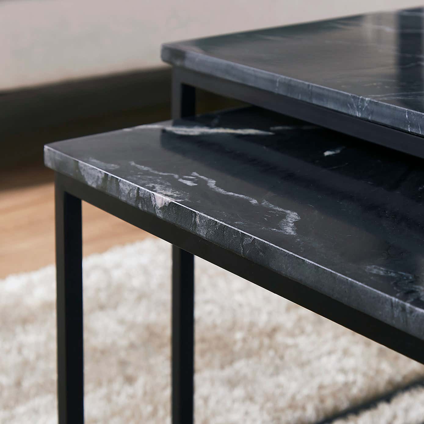 Edie Nest of 3 Coffee Tables, Marble