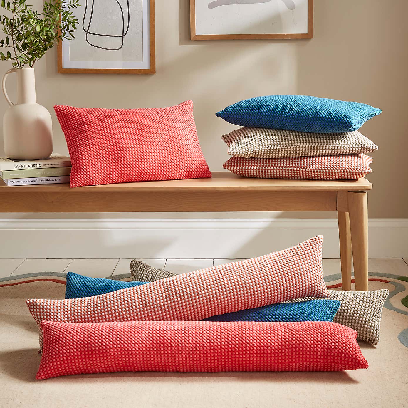 Chenille Spot Rectangular Cushion