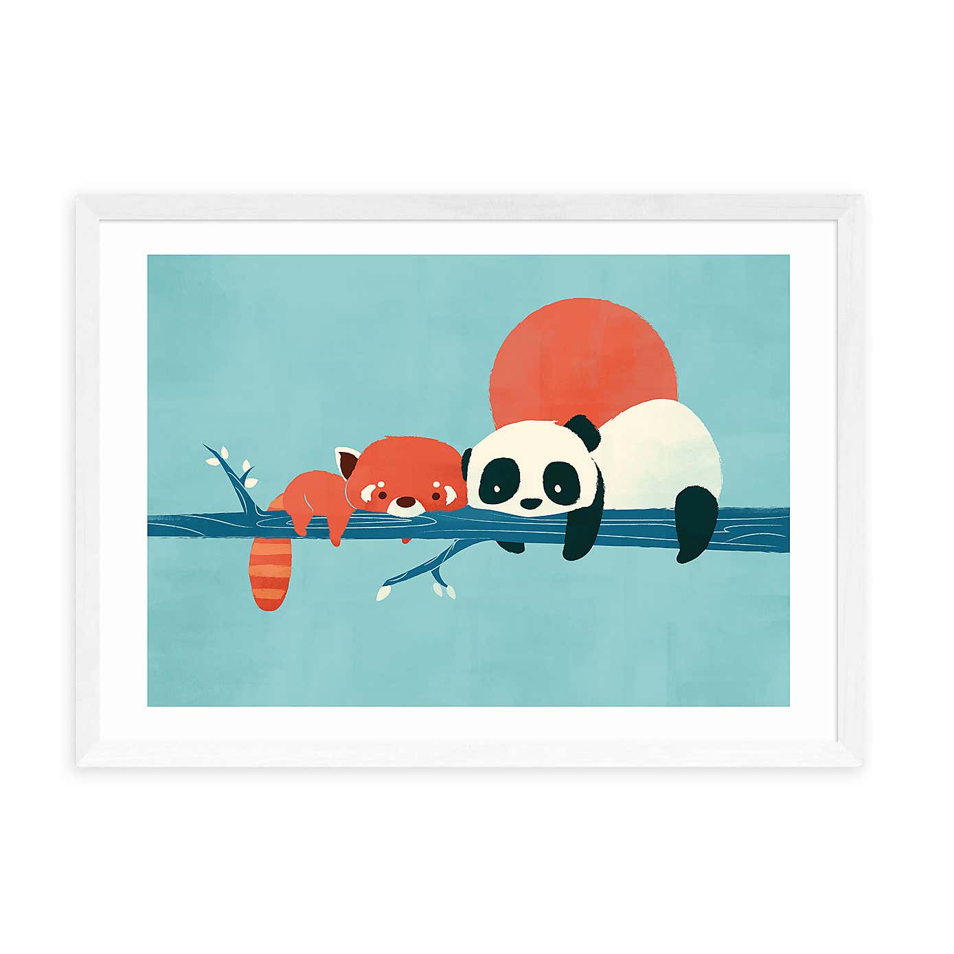 East End Prints Panda and Racoon Print