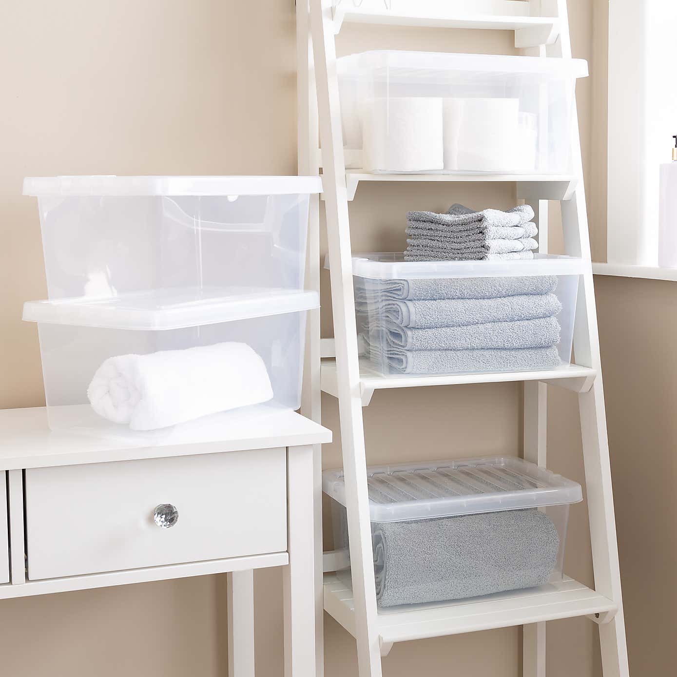 Wham Crystal Set of 5 Storage Boxes & Lids