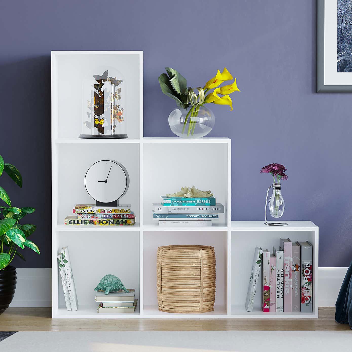 Vida Designs Durham 6 Cube Staircase Storage Unit