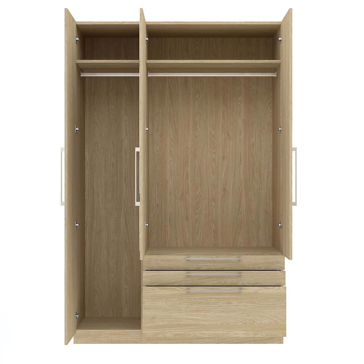 Foster Triple 3 Drawer Wardrobe