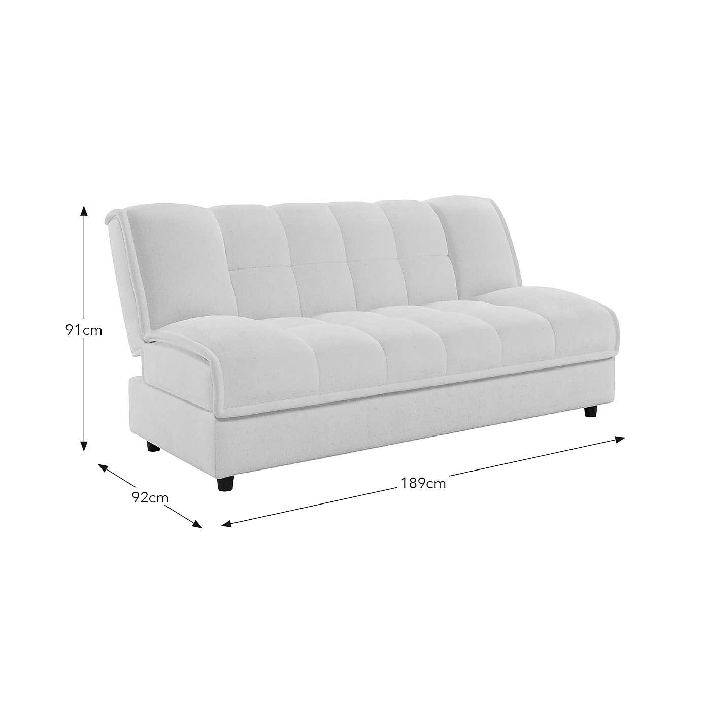 Emery Squish Soft Chenille Clic Clac Storage Sofa Bed