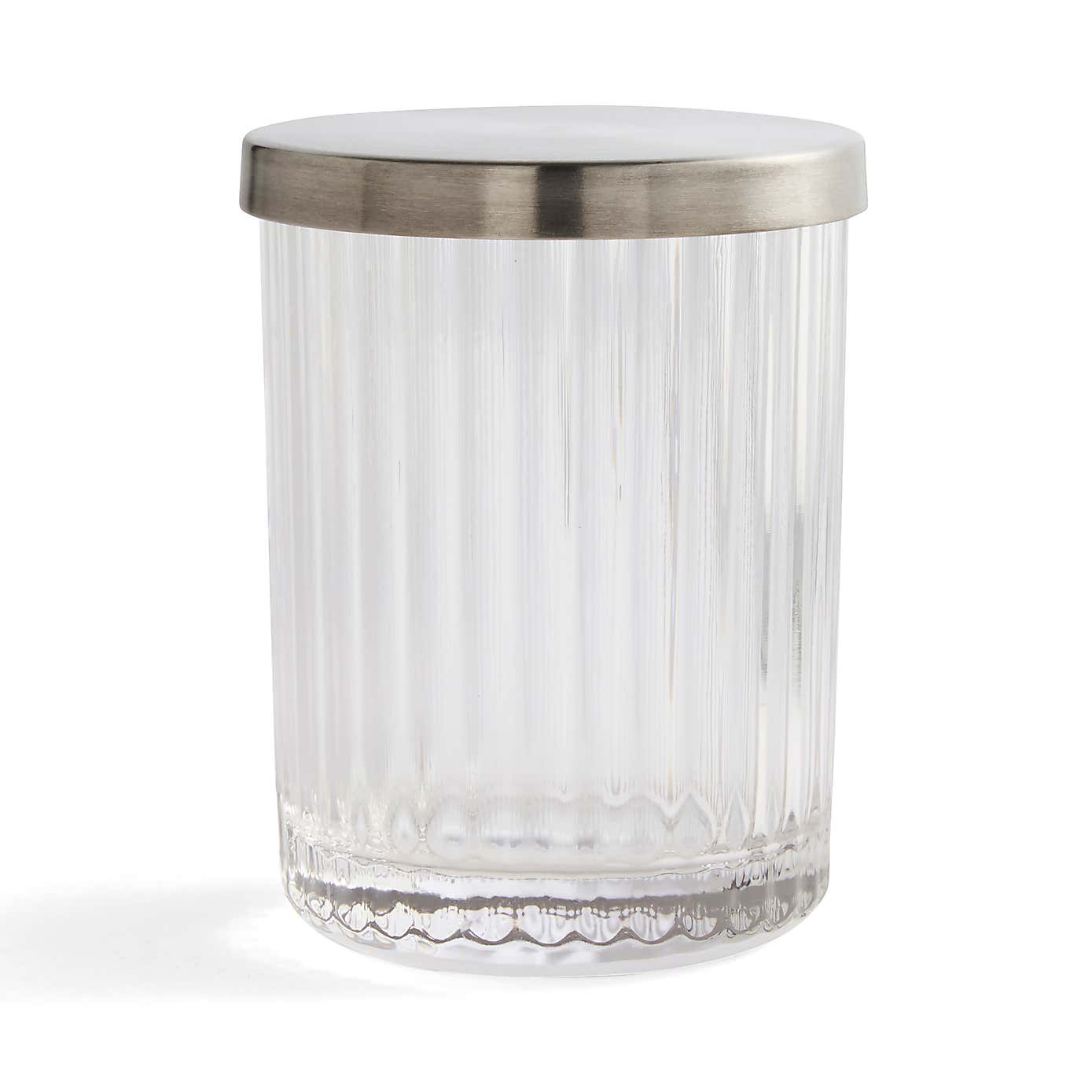 London Ribbed Glass Storage Jar
