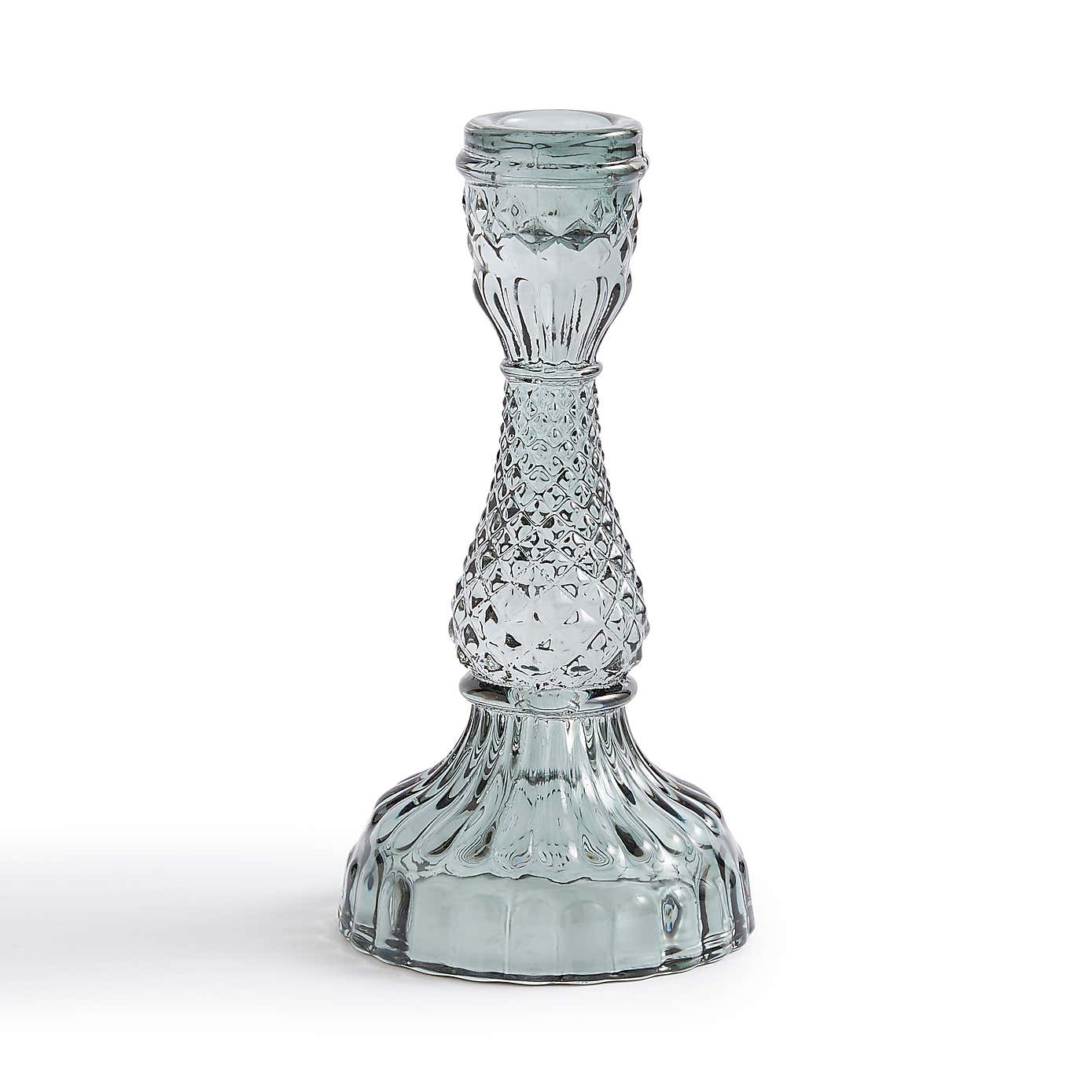Cut Glass Taper Candlestick Holder