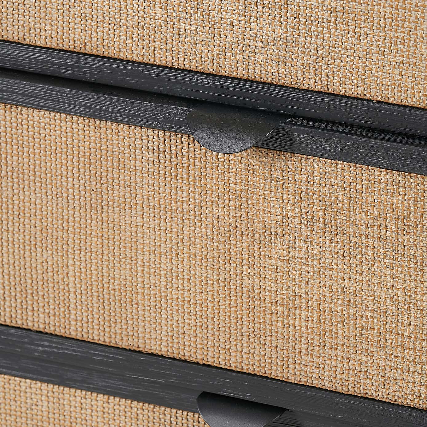 Fiji 4 Drawer Chest, Acacia Wood and Rattan