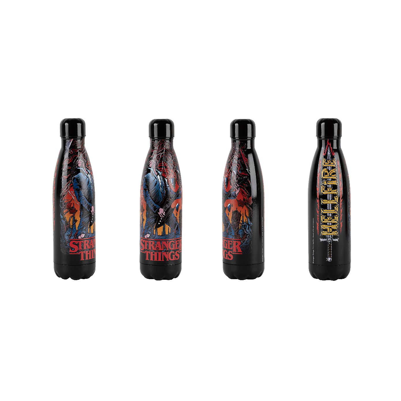 Stranger Things Hellfire Guitar Insulated Bottle