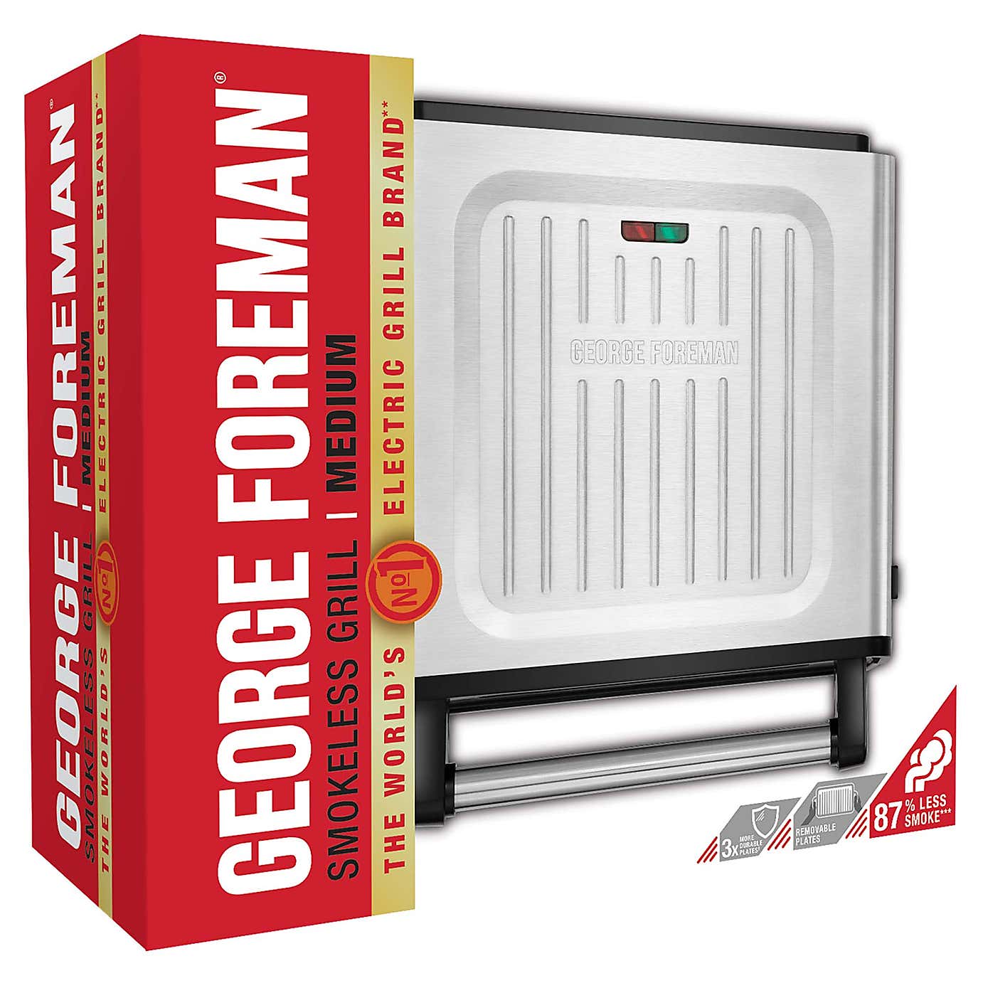 George Foreman Medium Smokeless Grill