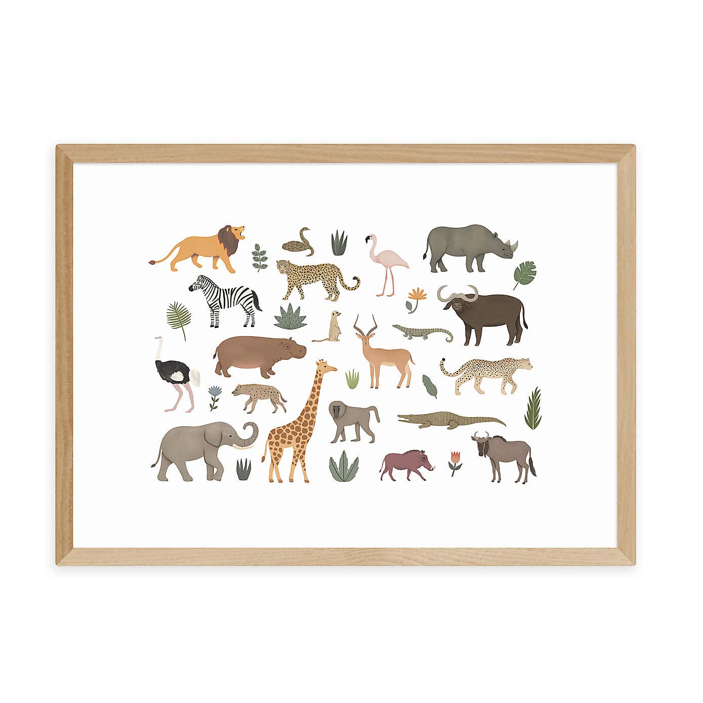 East End Prints New Safari Animals Print
