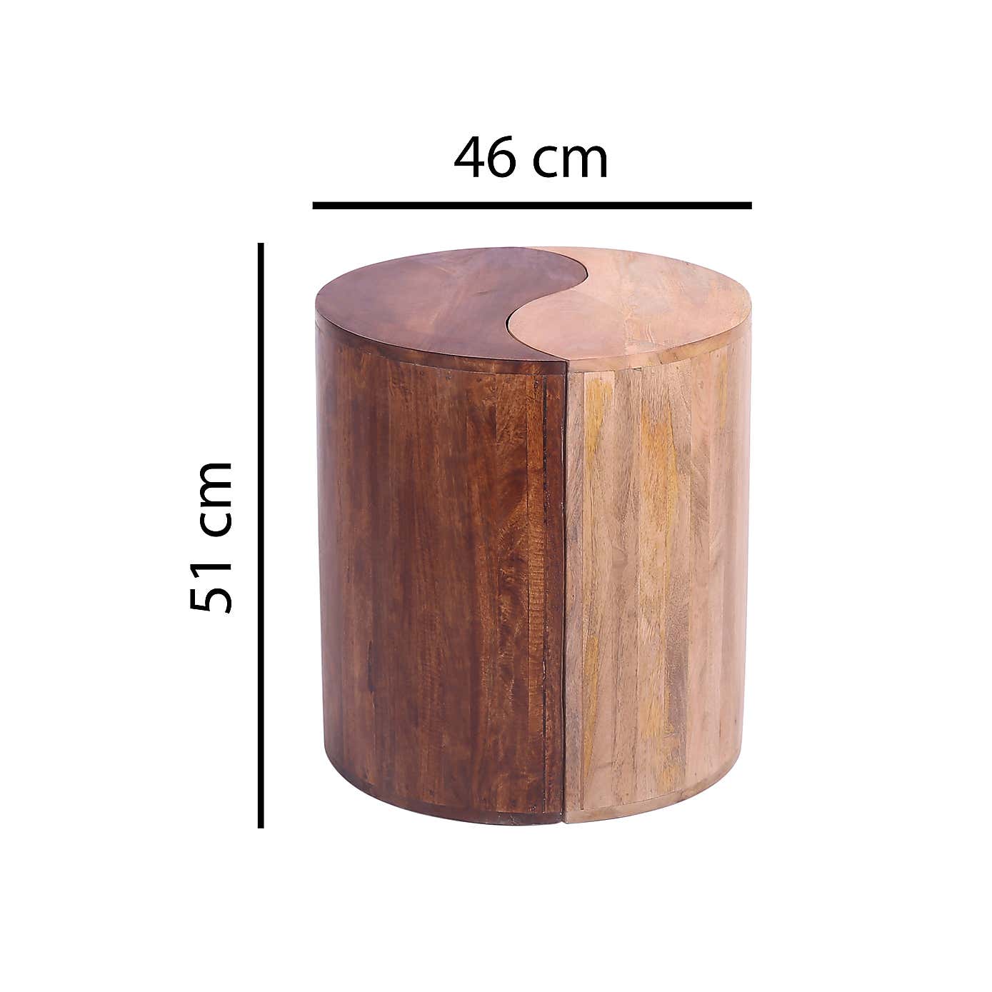 Indus Valley Yin Yang Side Table