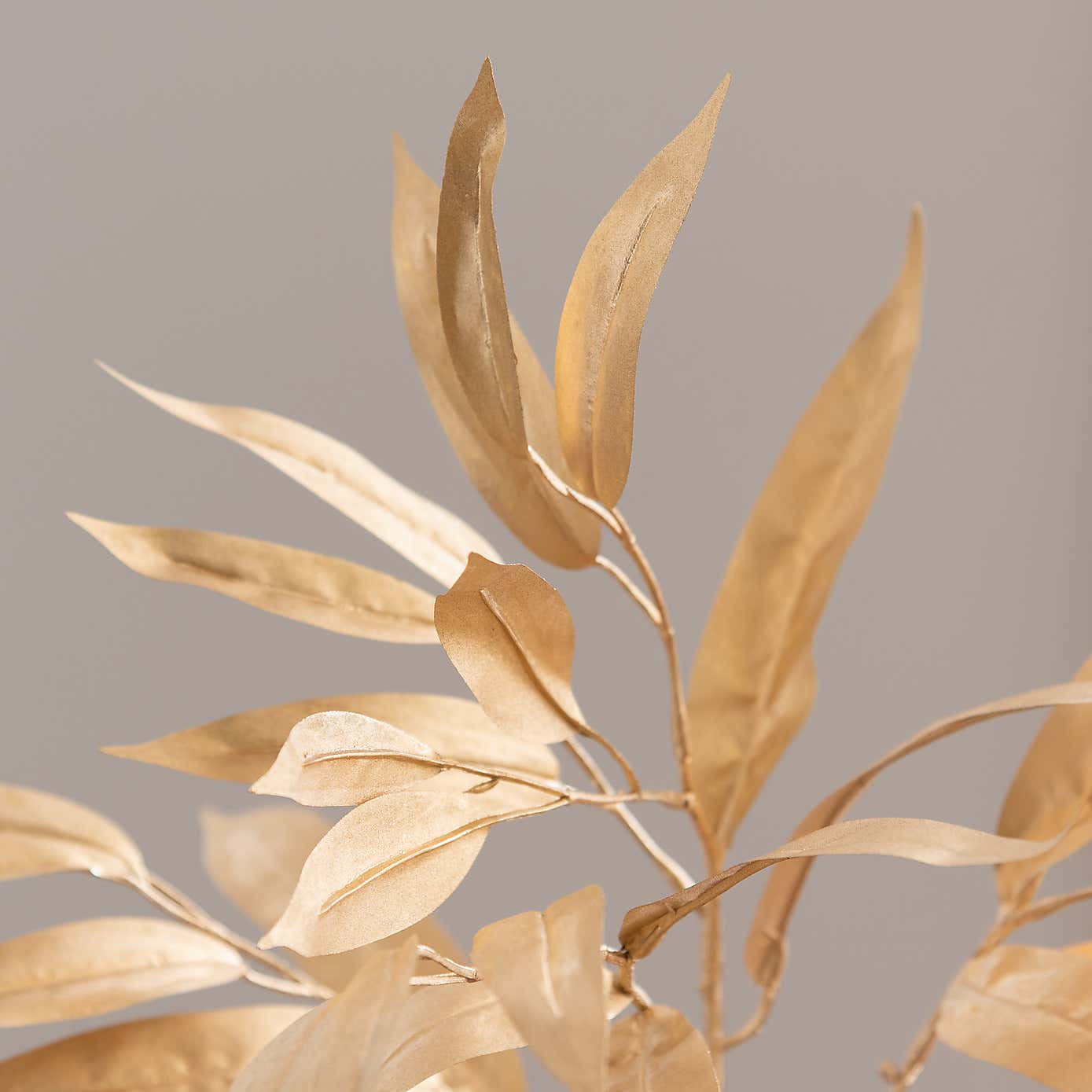Artificial Gold Leaf Stems