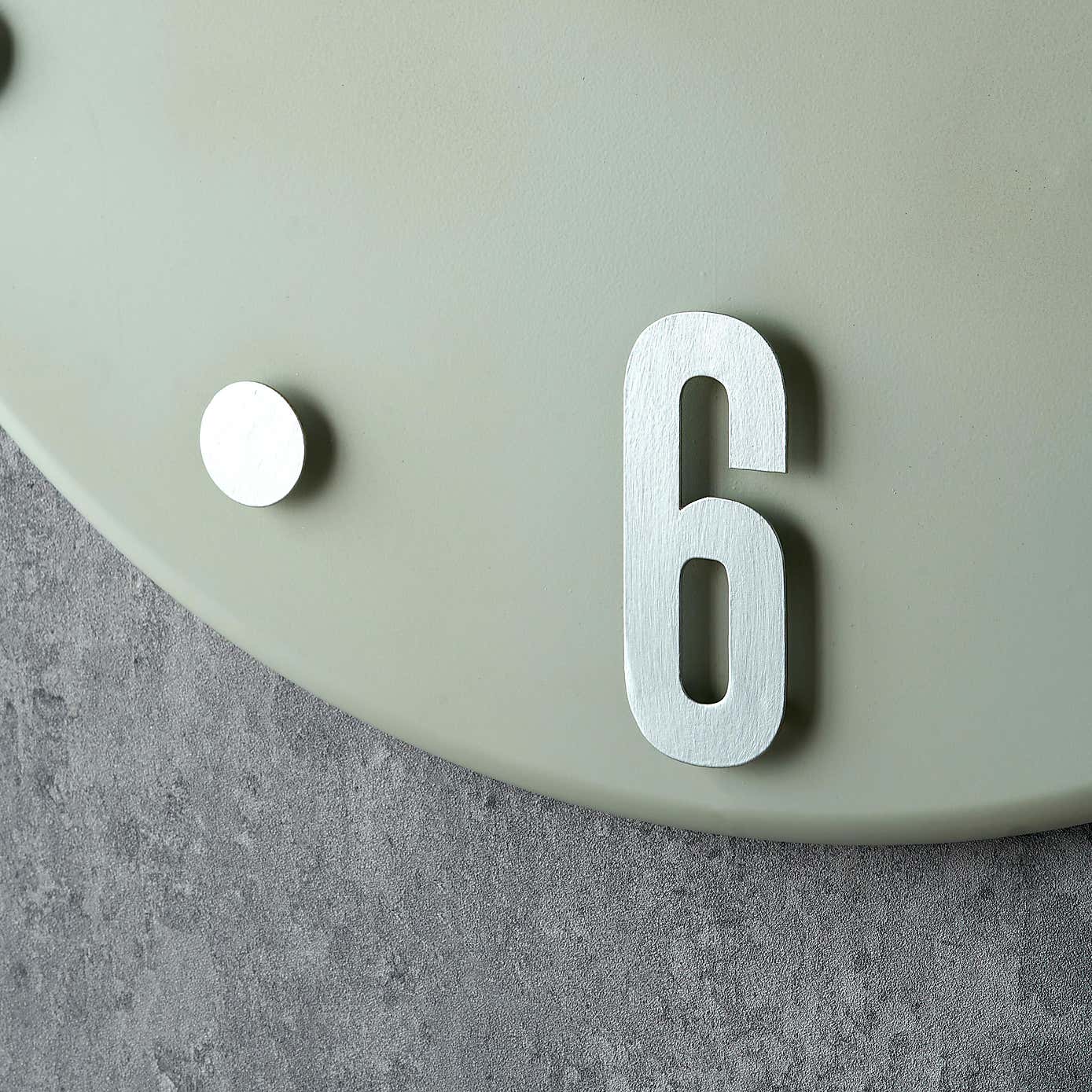 Retro Numbers Wall Clock