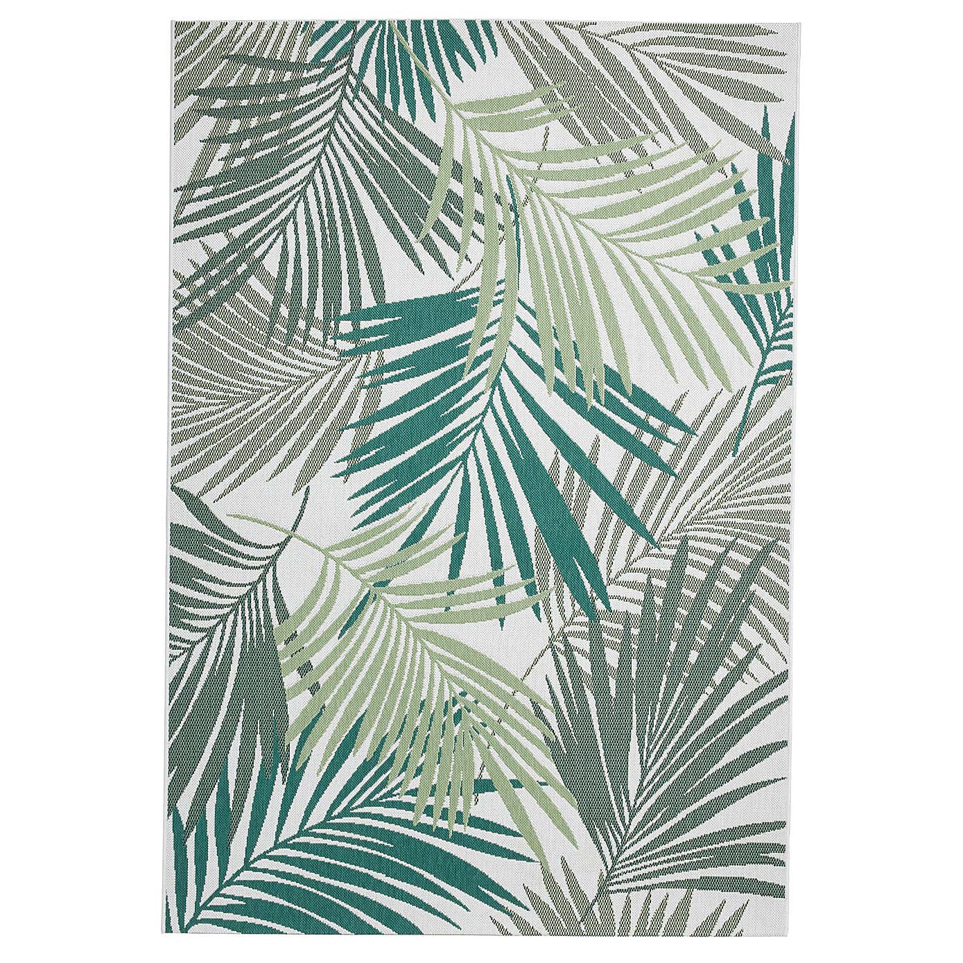 Miami Leaf Print Indoor Outdoor Rug