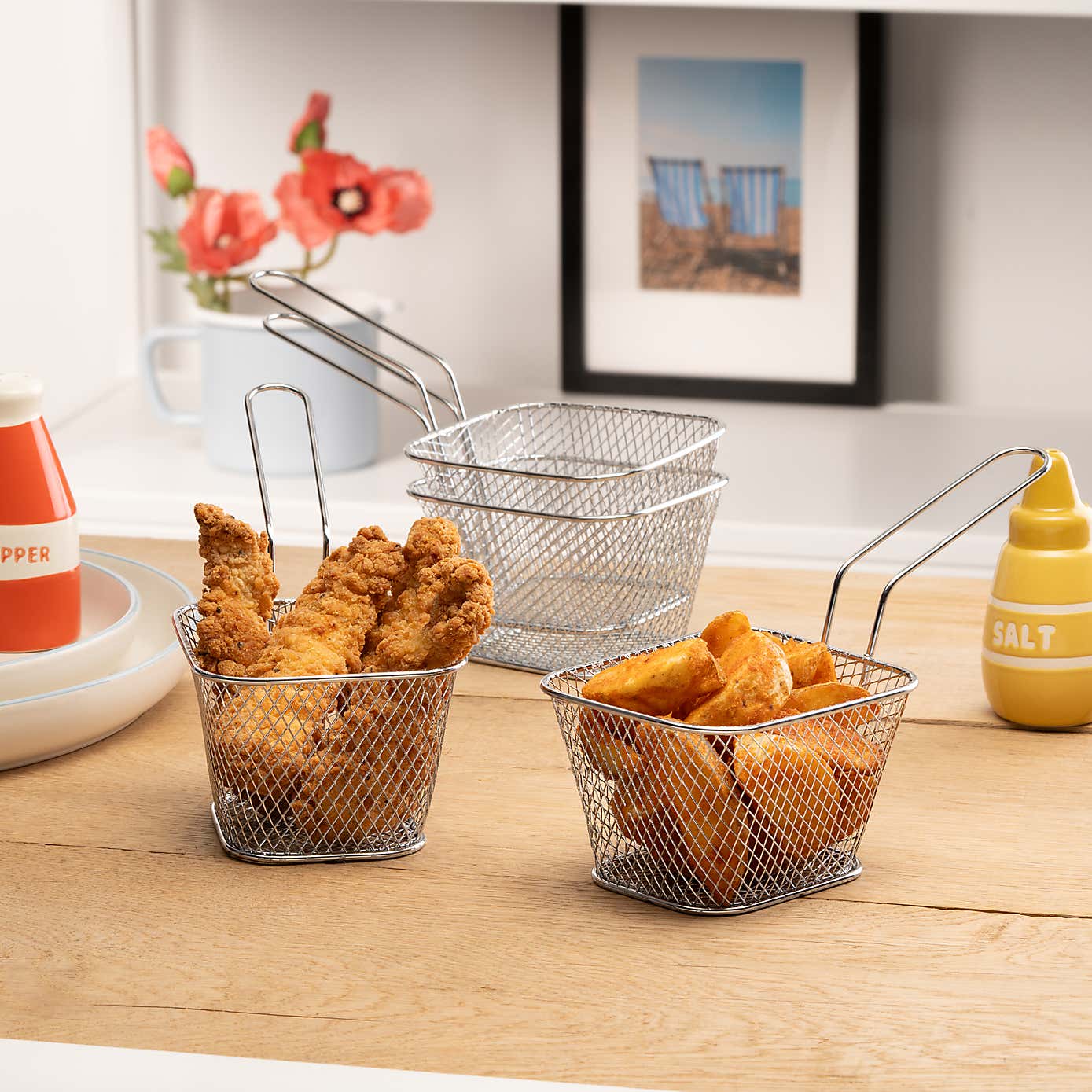 Set of 4 Mesh Fryers