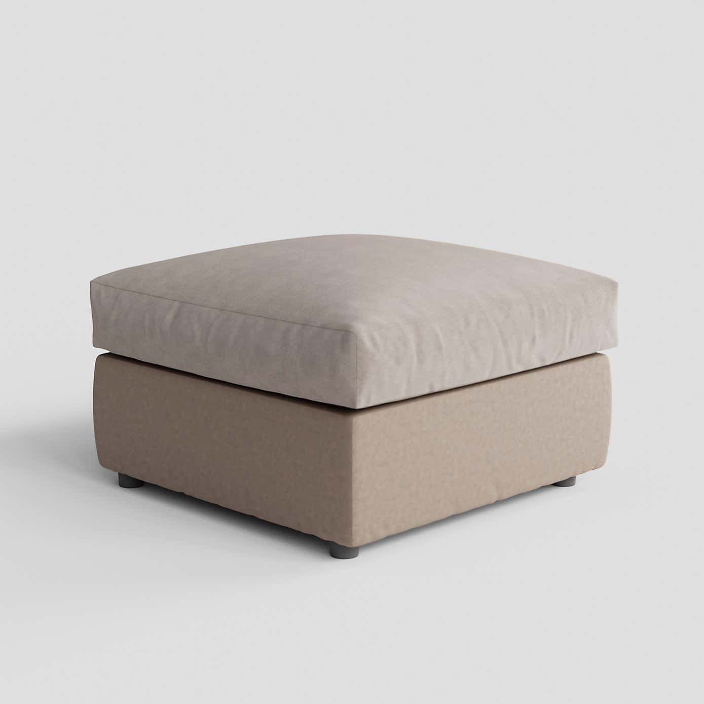 Blake Soft Faux Leather Combo Footstool