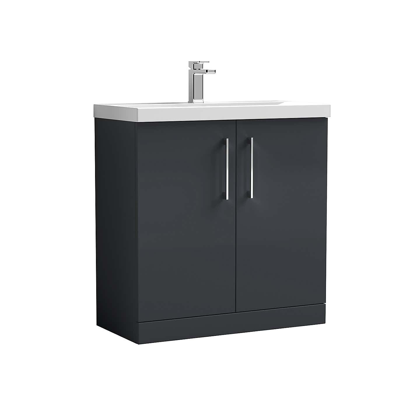 Arno Floor Standing 2 Door Vanity Unit with Basin