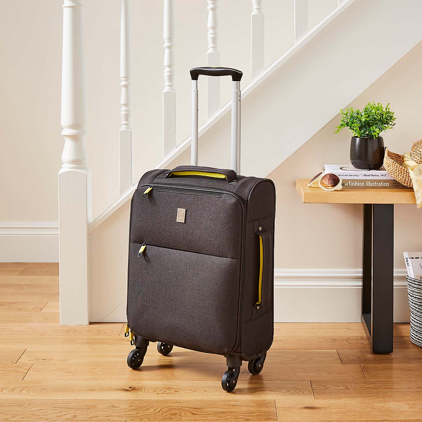 Elements Grey and Ochre Suitcase