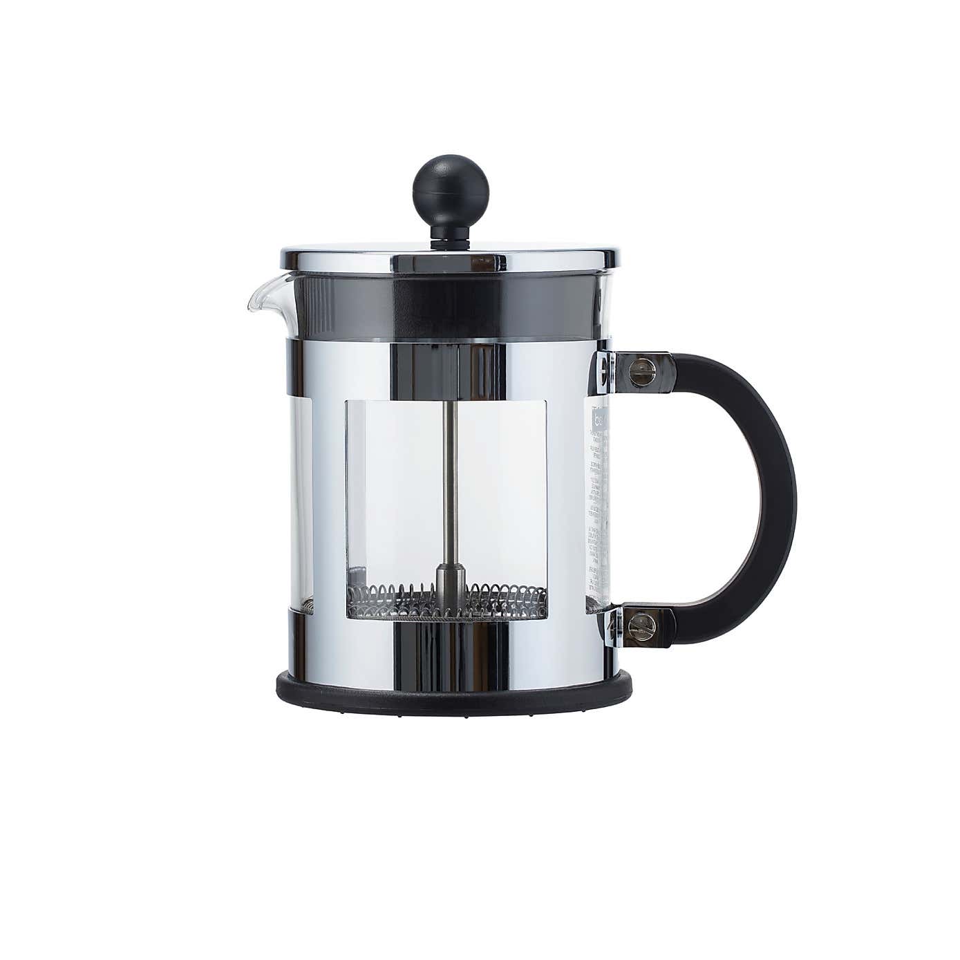 Bodum Kenya 4 Cup Silver Coffee Maker, 500ml
