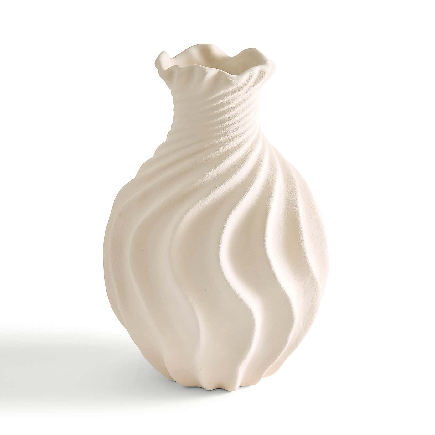 Organic Twist Ceramic Vase