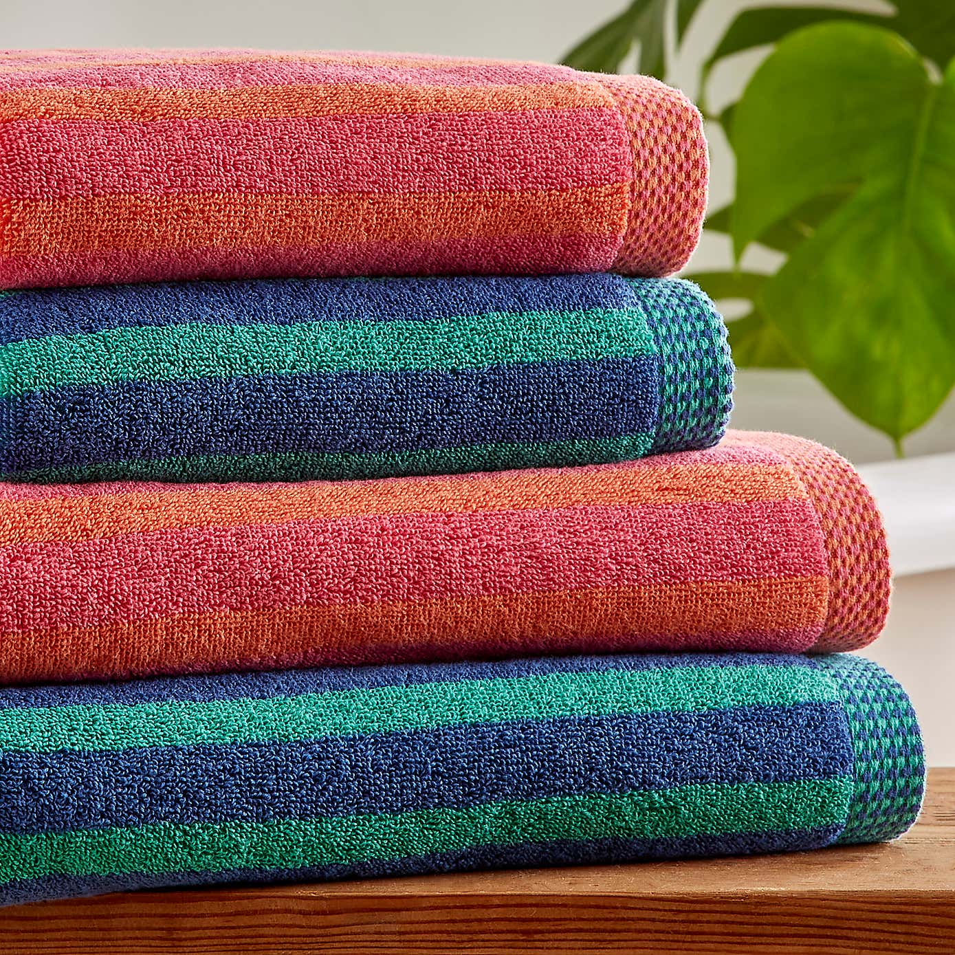 Nautical Stripe Cotton Towel