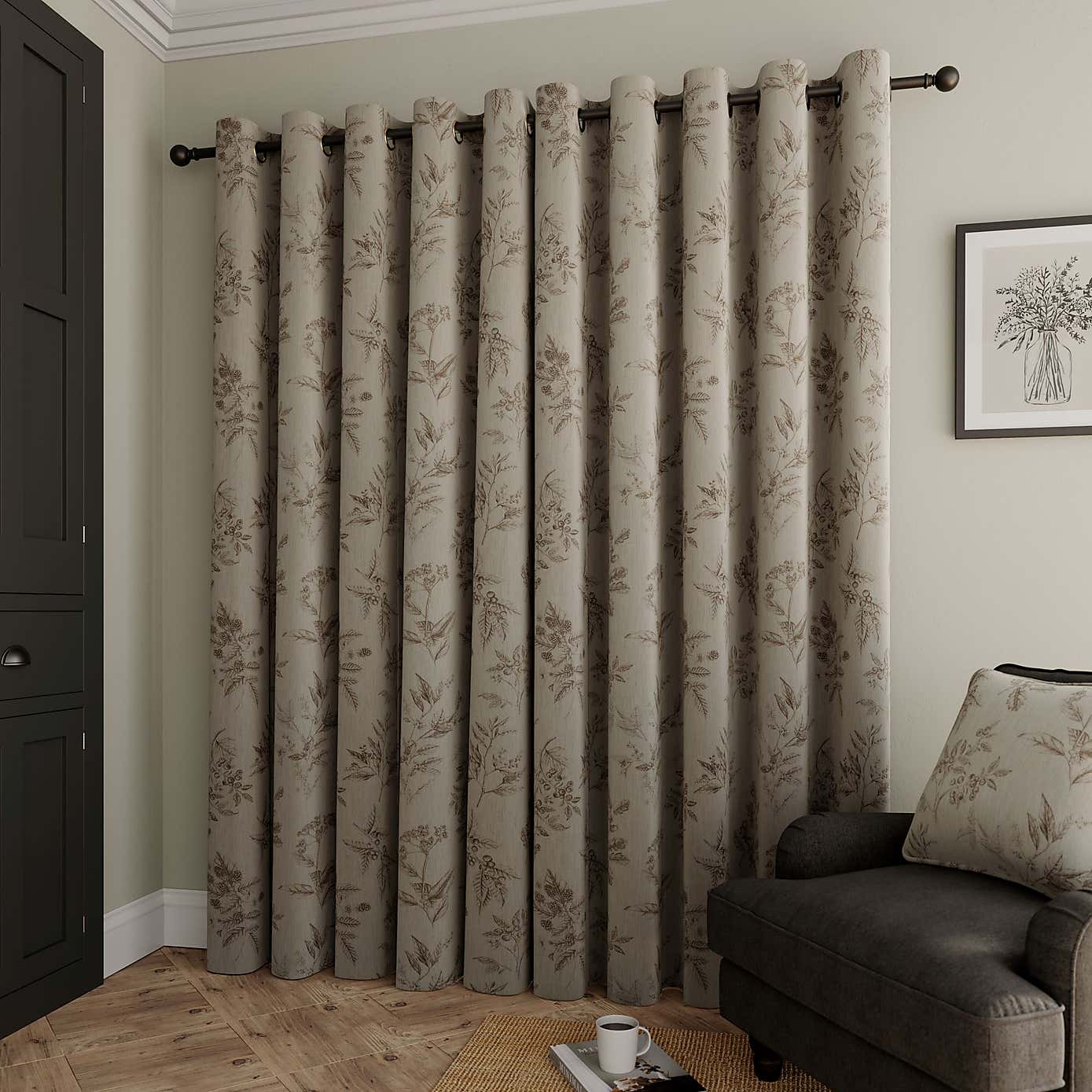 Forest Berries Eyelet Curtains