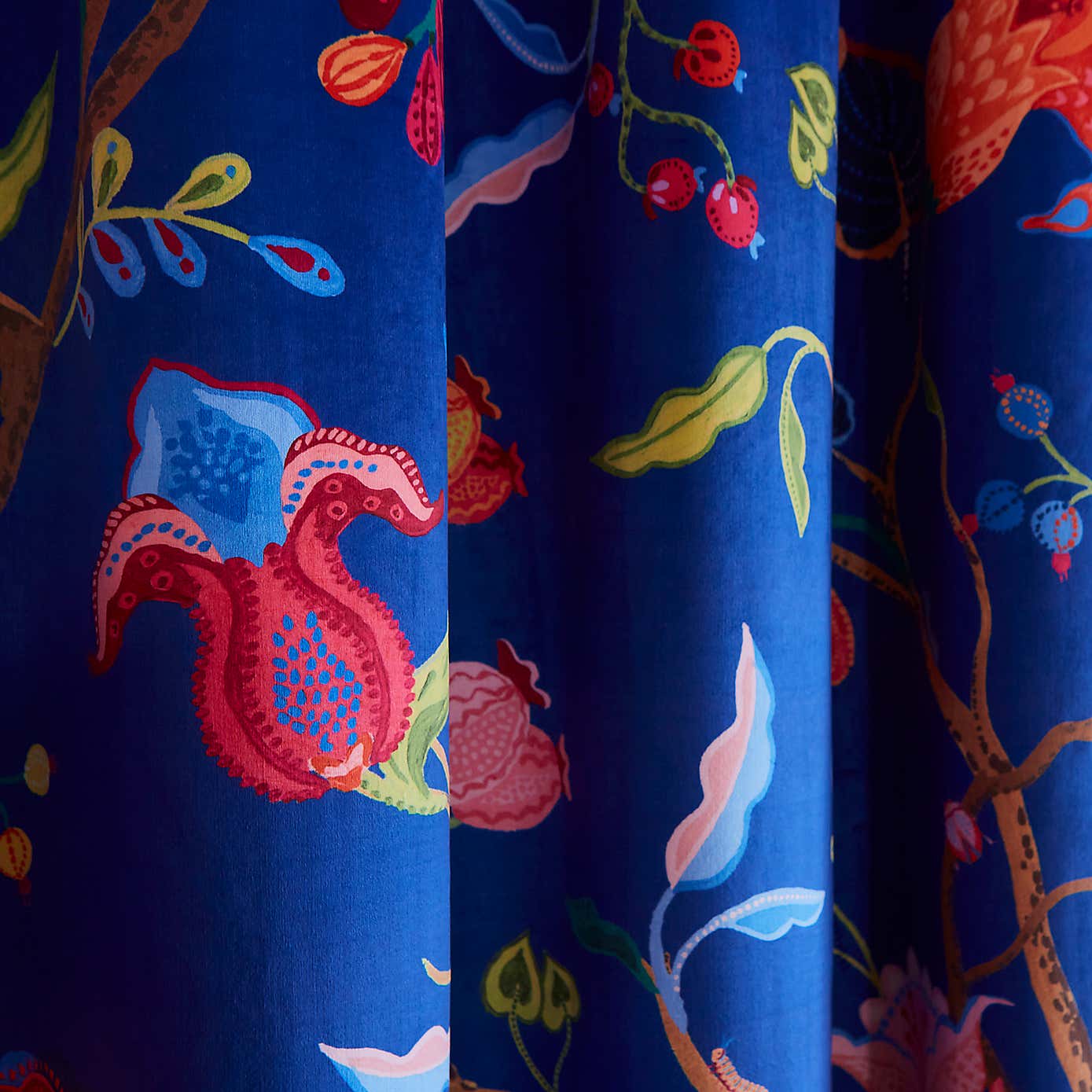 Sophie Robinson Midnight Garden Pencil Pleat Single Curtain