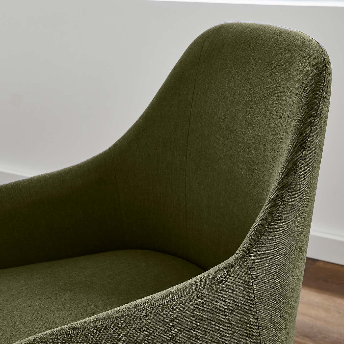 Eddie Luna Fabric Carver Dining Chair