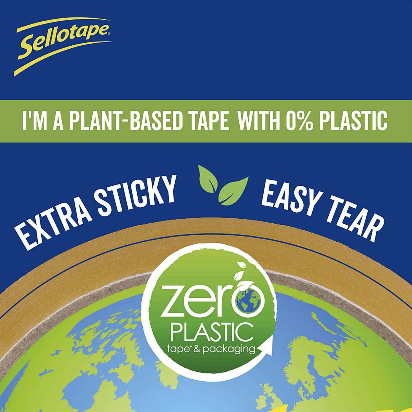 Zero Plastic Sellotape 24mm x 30m