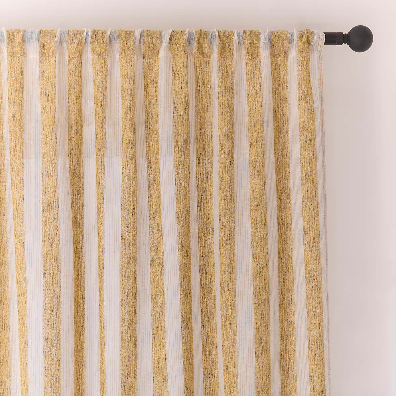 Lettie Stripe Slot Top Voile Panel