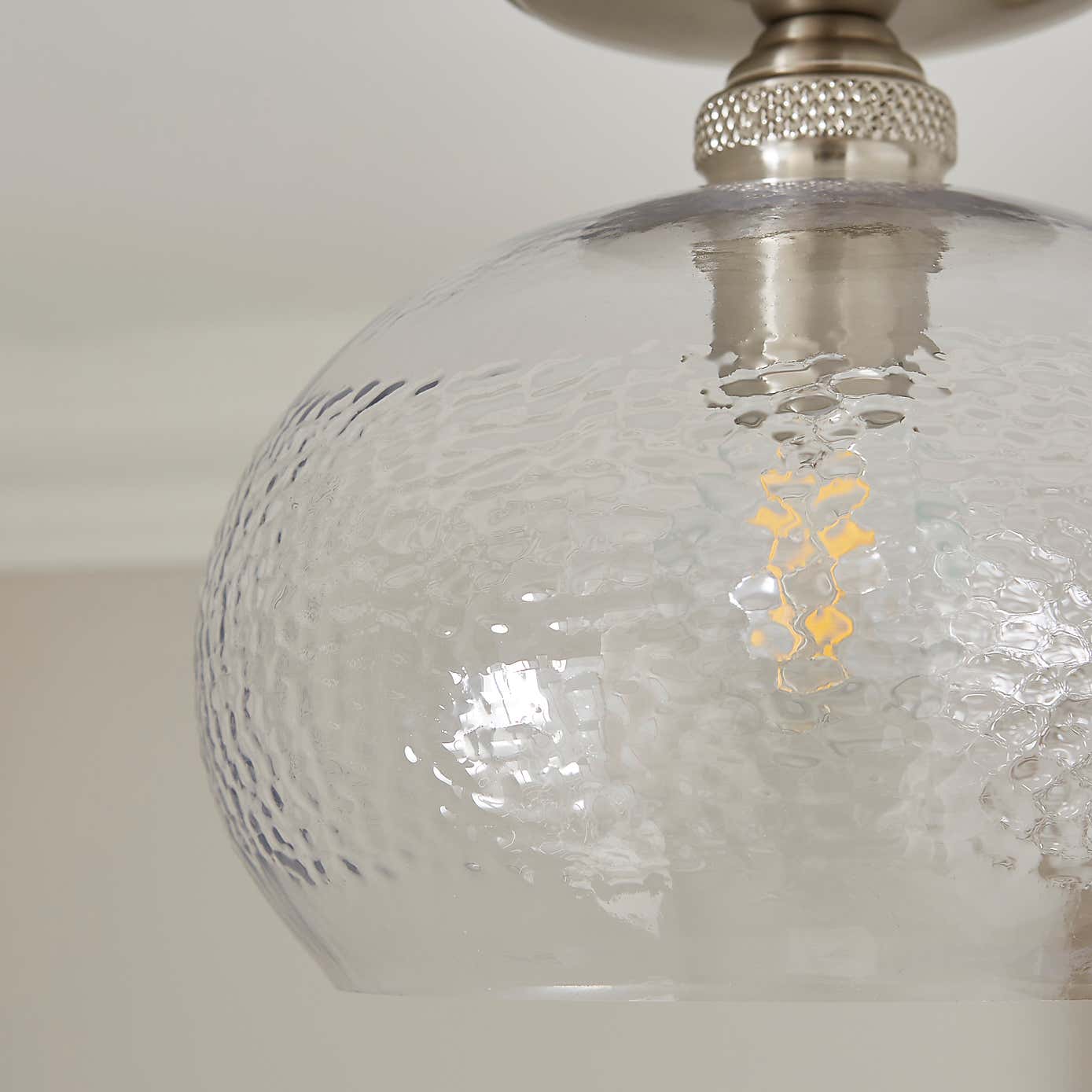 Hemsby Mid Century Flush Ceiling Light