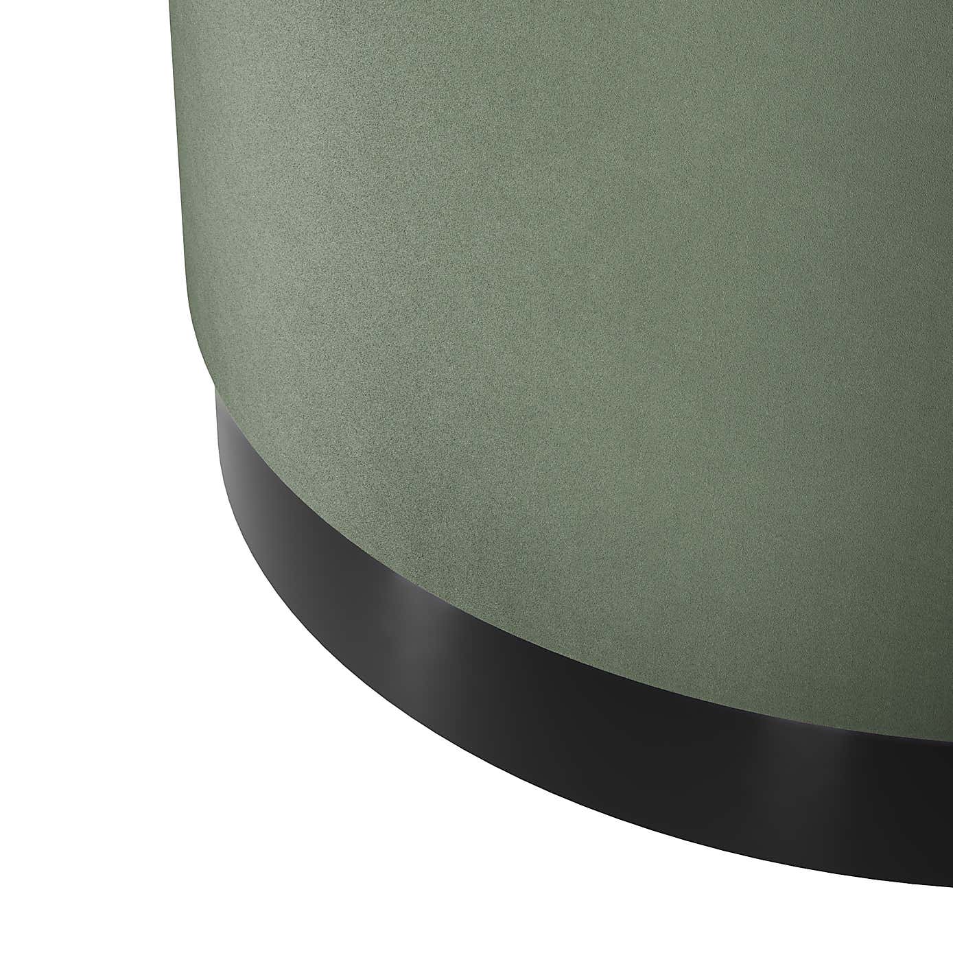 Lara Large Velvet Pouffe