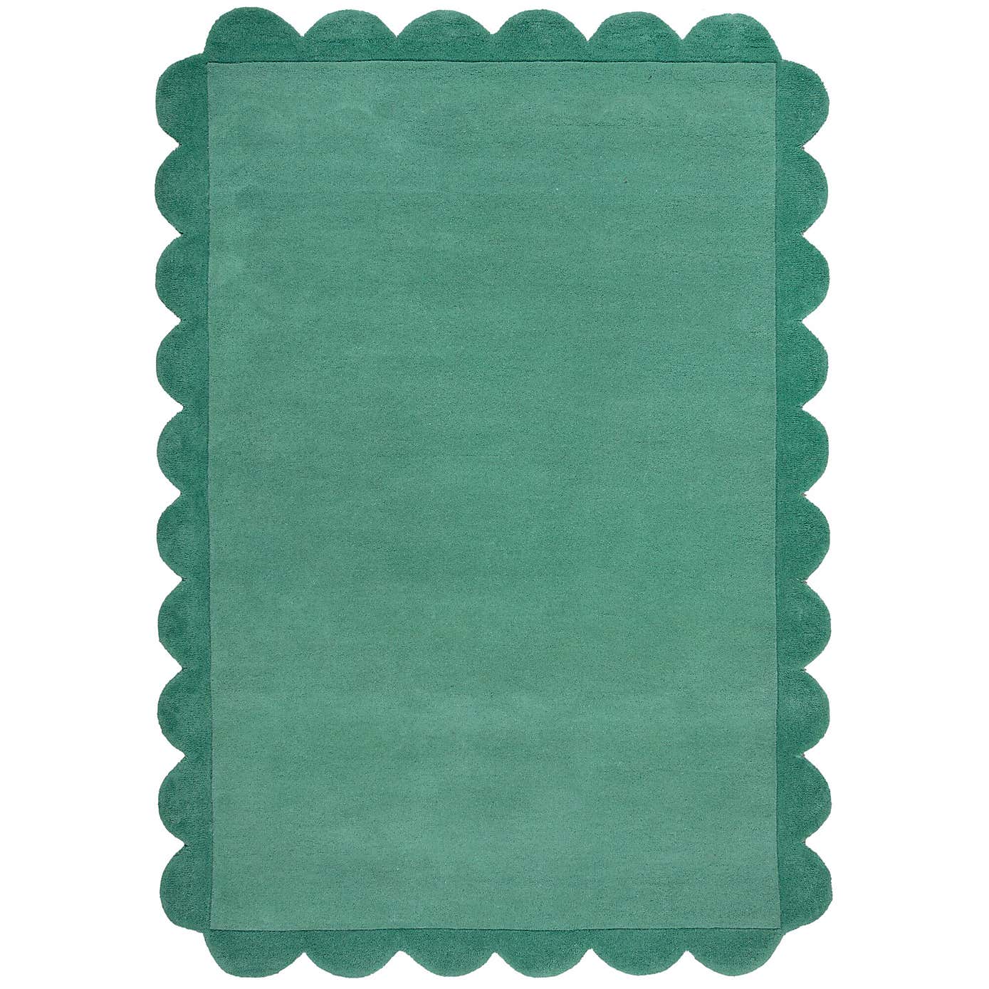 Milo Scallop Plain Wool Rug