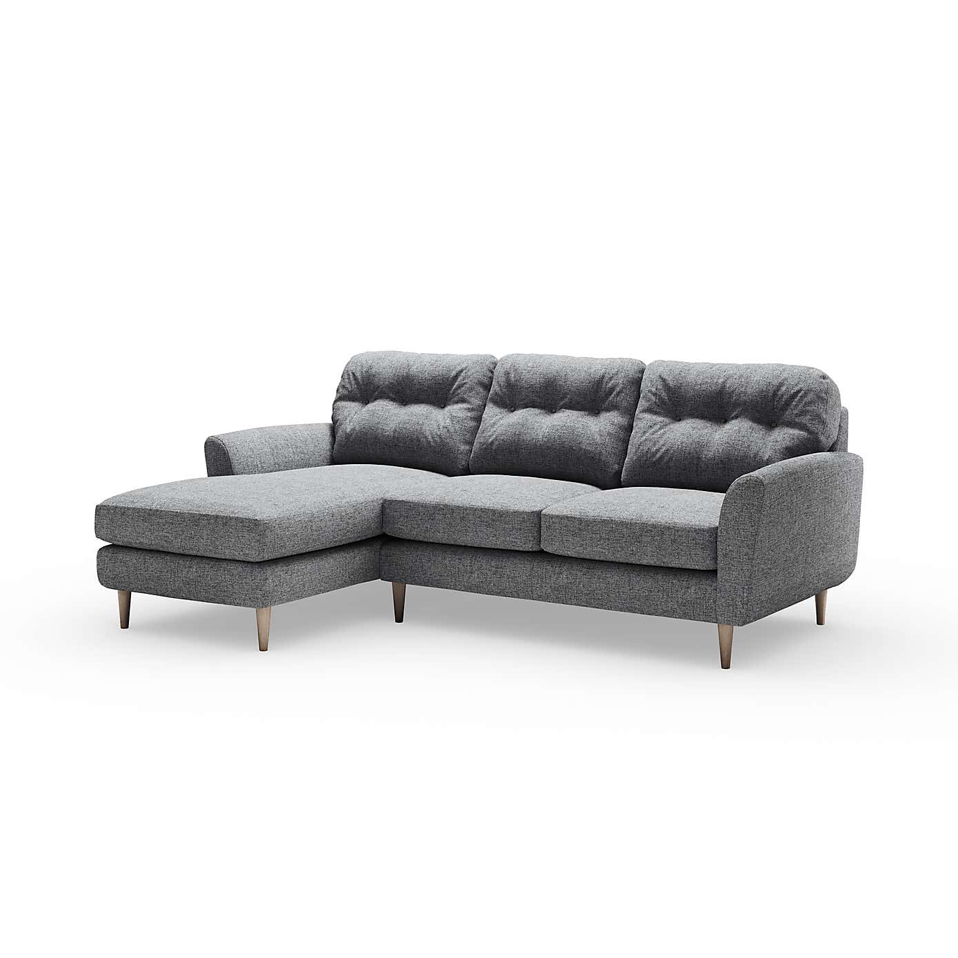 Sven Tonal Weave Large Corner Chaise Sofa