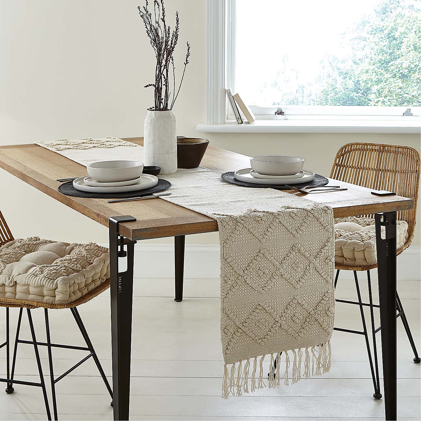 Macrame Global Box Seat Pad