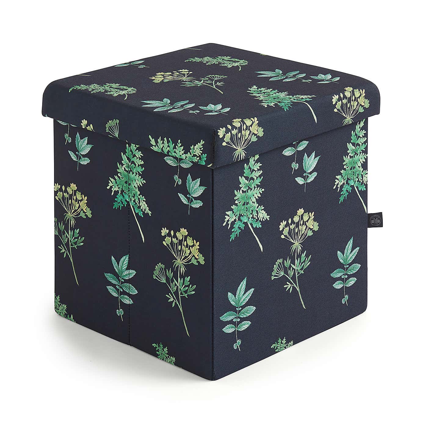 Marsh Botanical Cube Ottoman