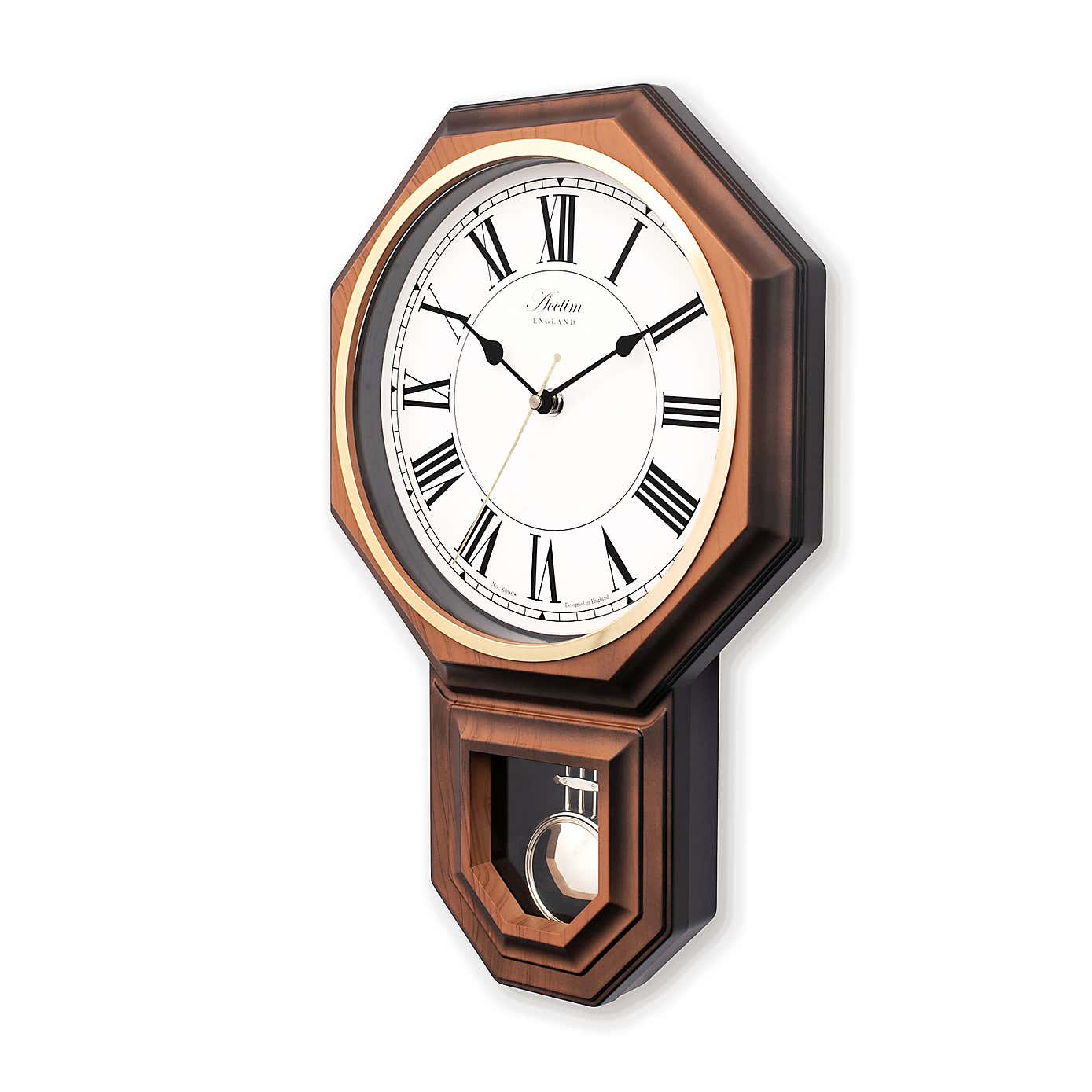 Acctim Woodstock Dark Wood Wooden Wall Clock