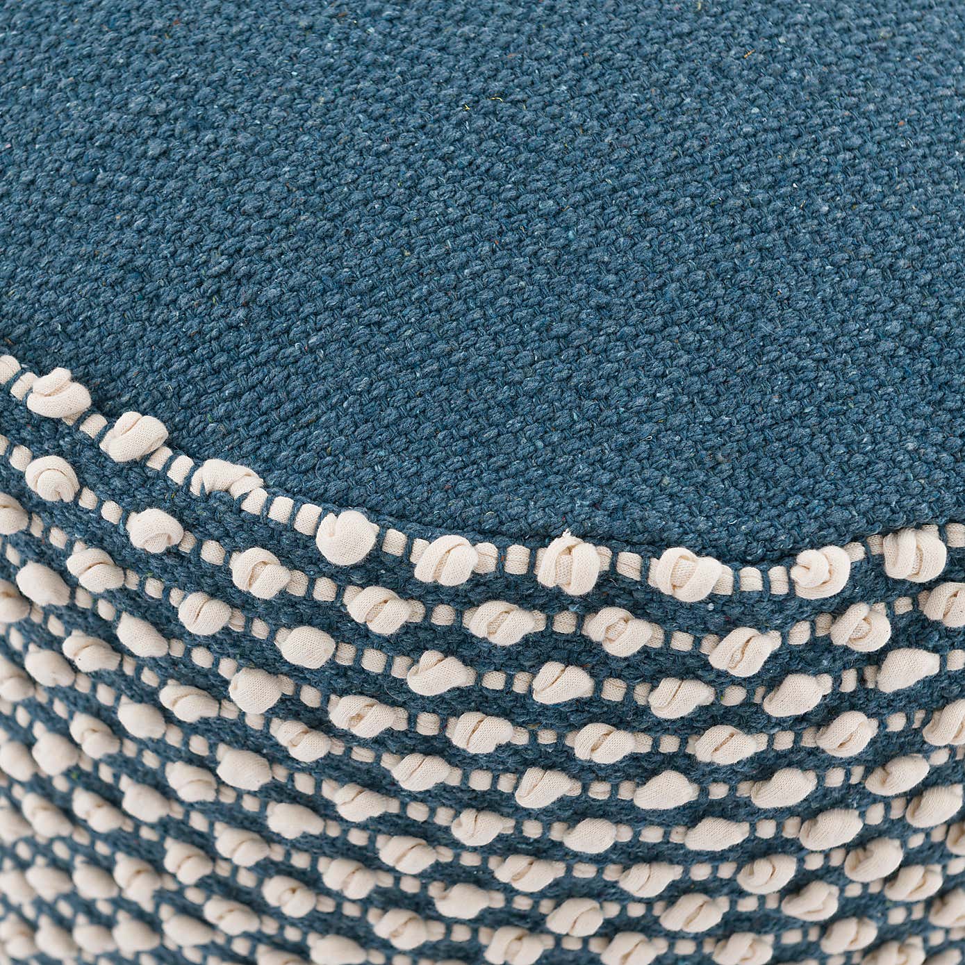 Jersey Bobble Round Pouffe