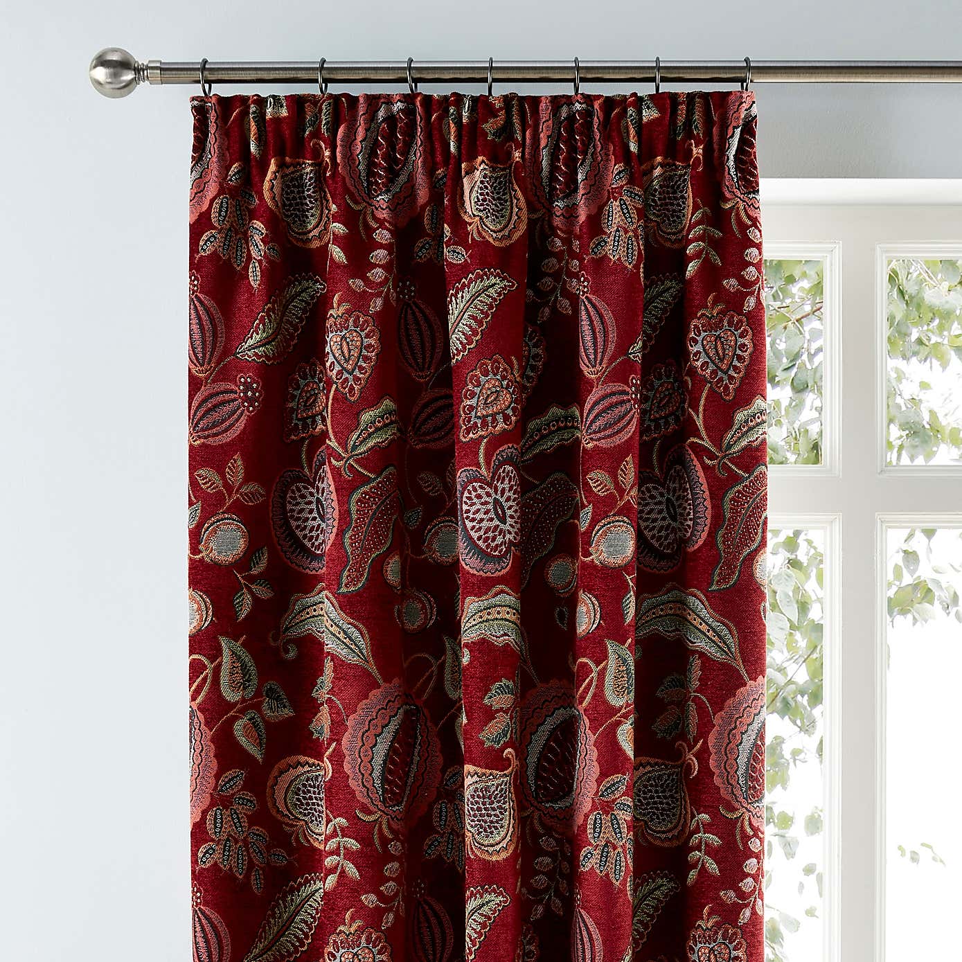 Edina Chenille Pencil Pleat Curtains