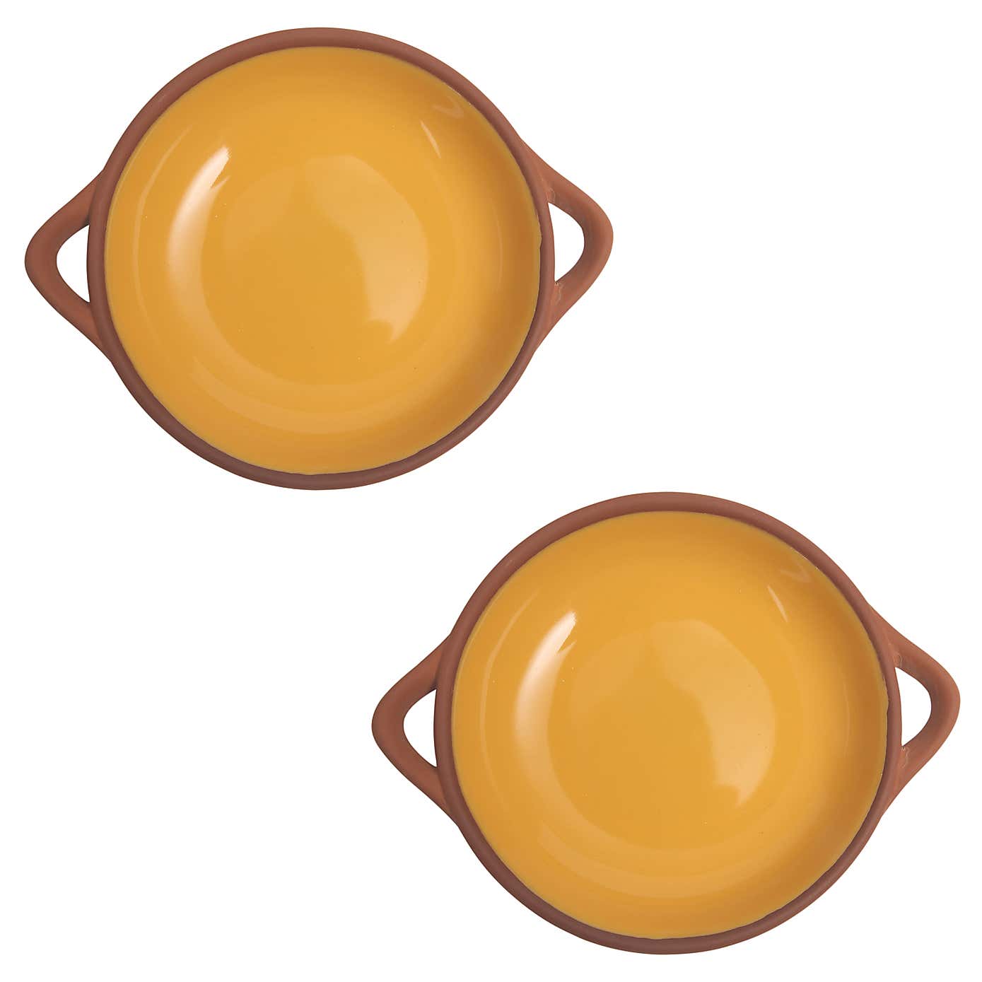 Dexam Set of 2 Sintra Small Glazed Terracotta Tapas Dishes