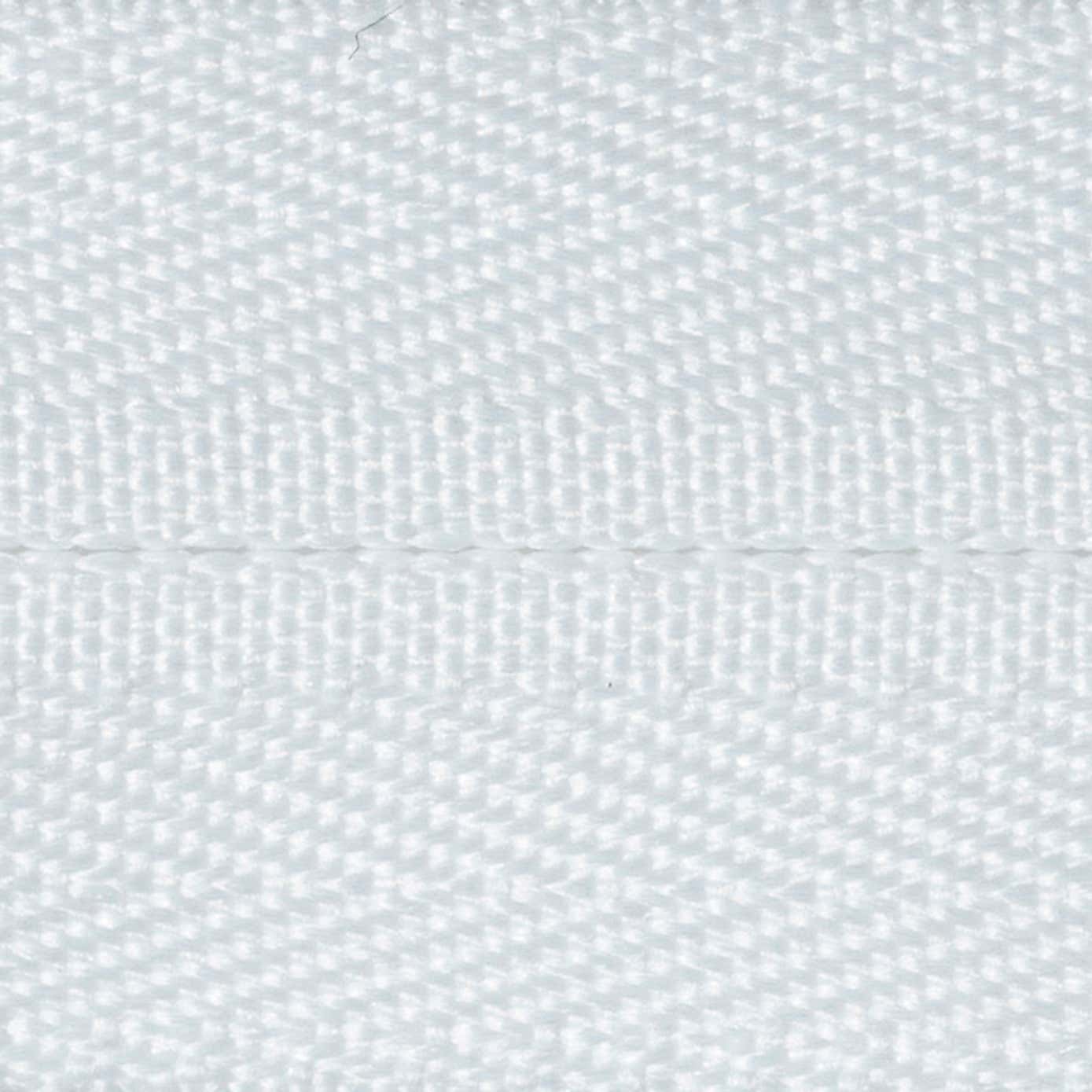 White Concealed Zip
