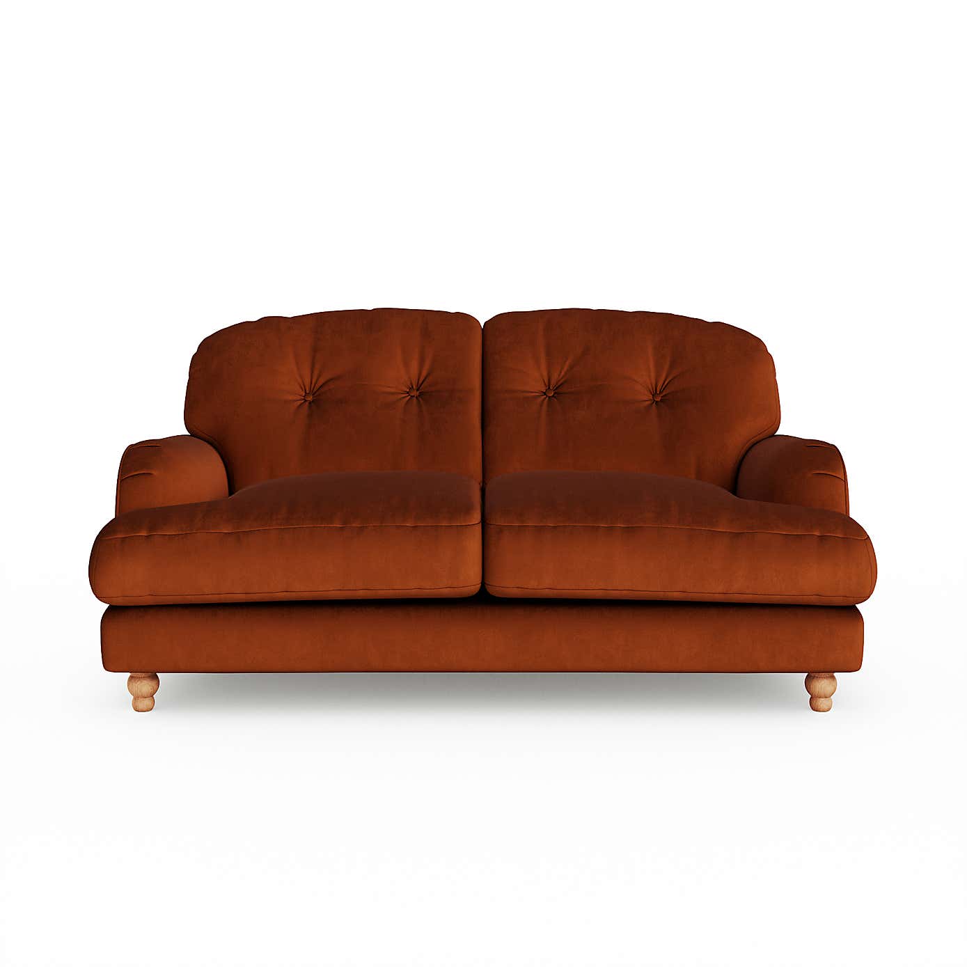 Martha Matte Plush Velvet 2 Seater Sofa