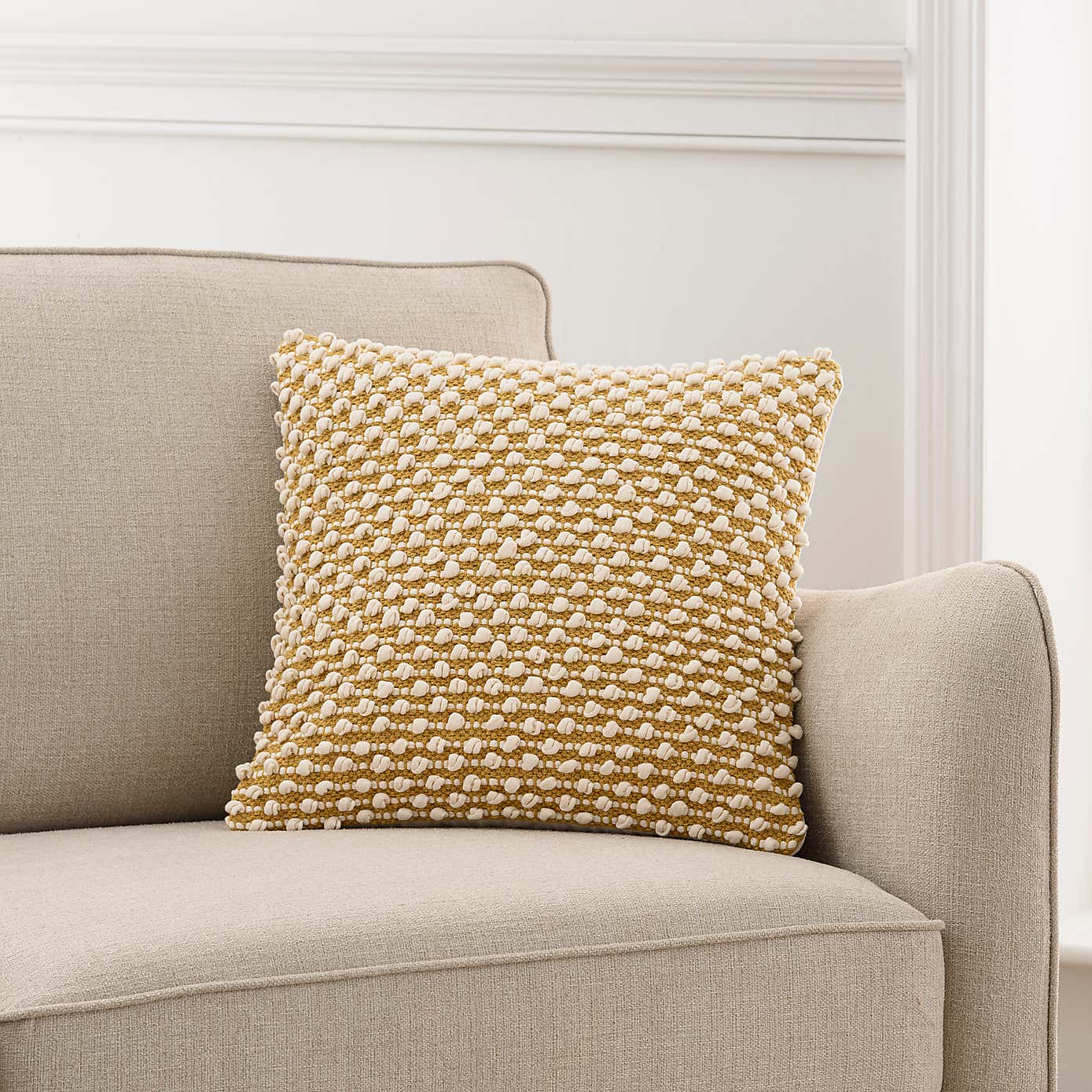 Jersey Bobble Square Cushion