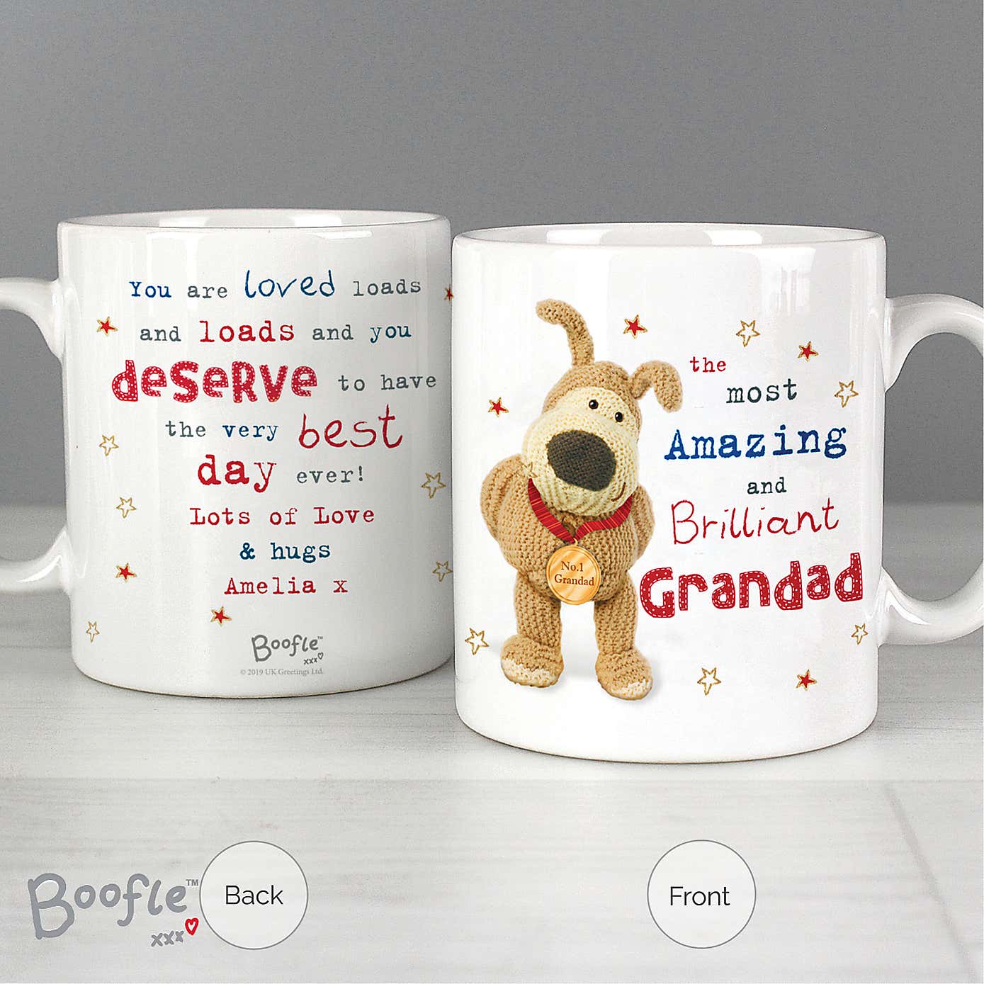Personalised Boofle Medal Mug